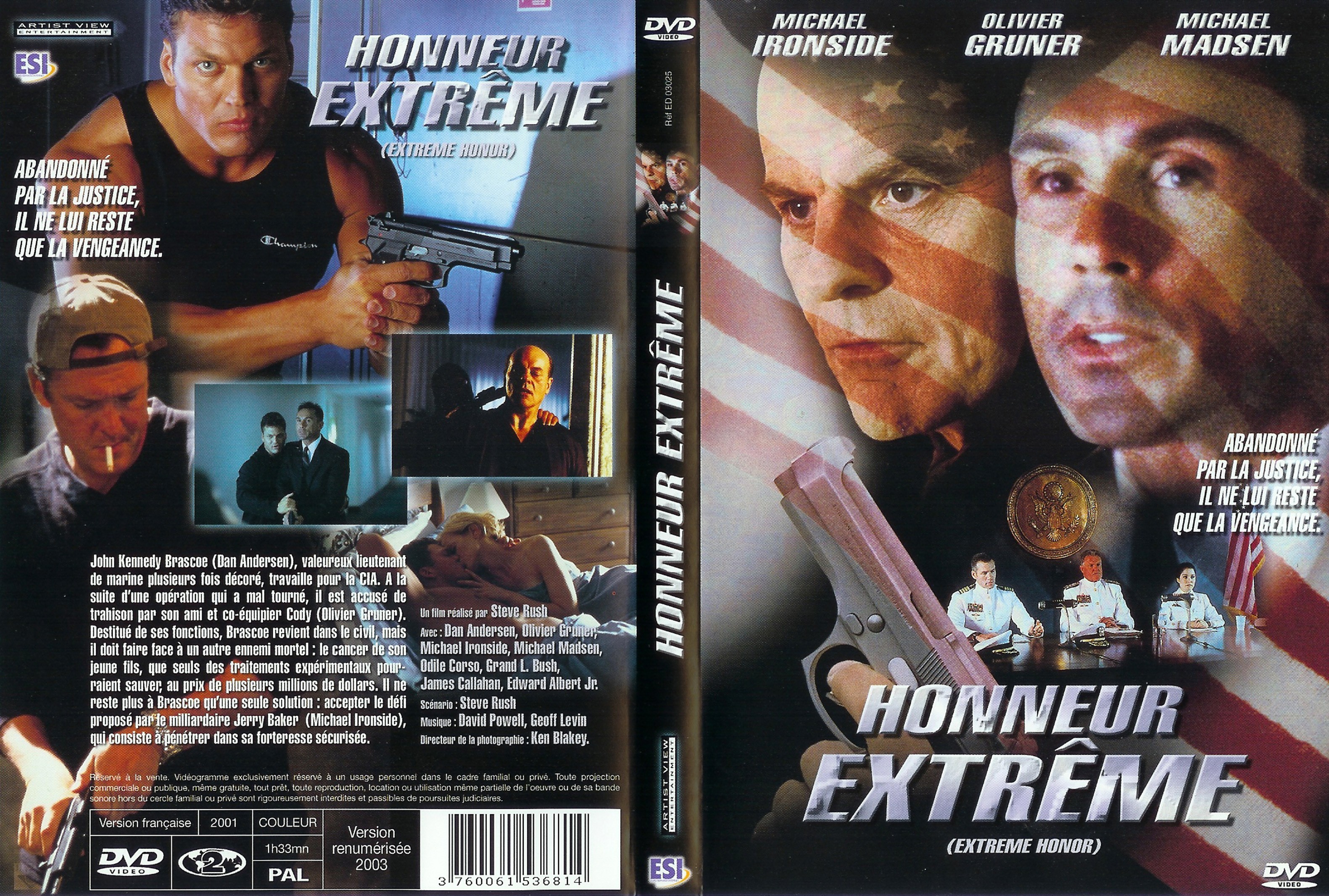 Jaquette DVD Honneur extreme