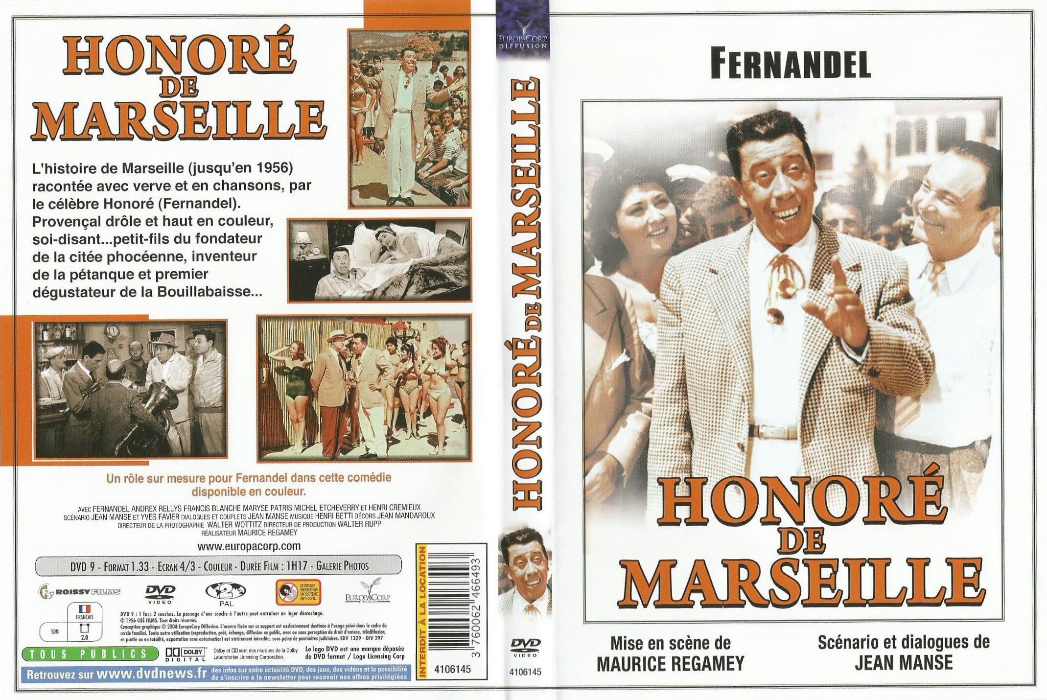 Jaquette DVD Honor de Marseille v2