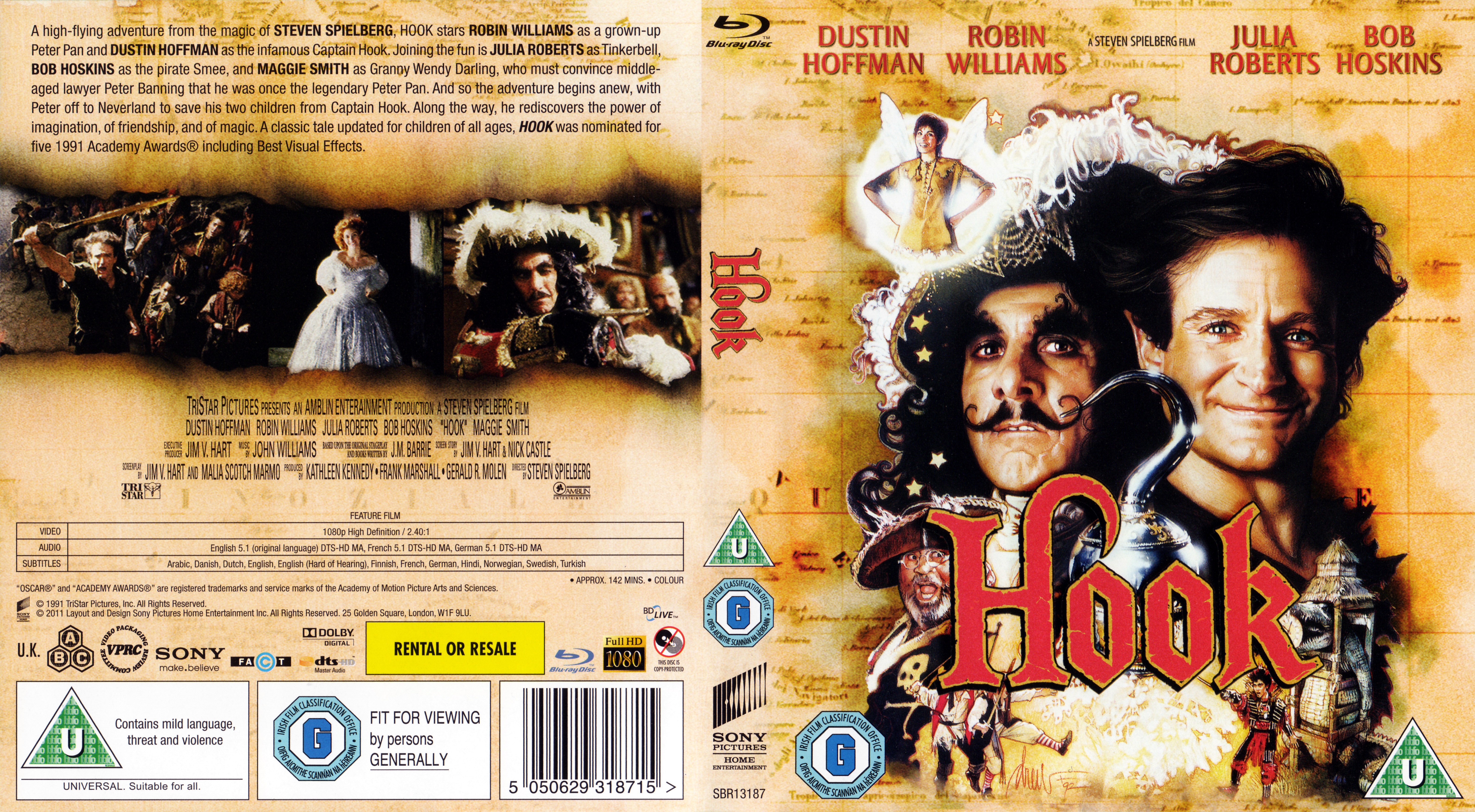 Jaquette DVD Hook Zone 1 (BLU-RAY)