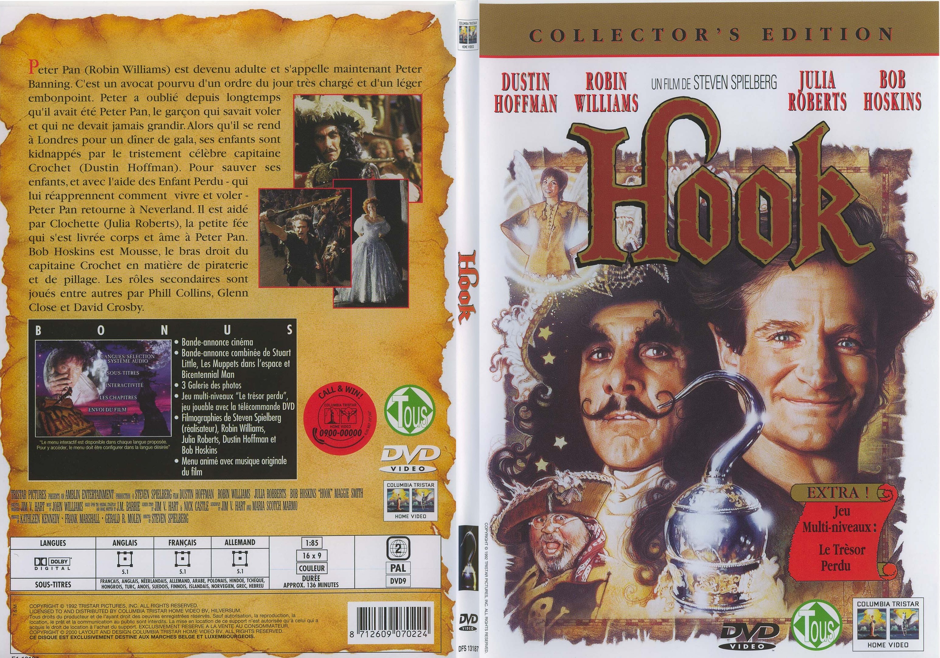 Jaquette DVD Hook - SLIM
