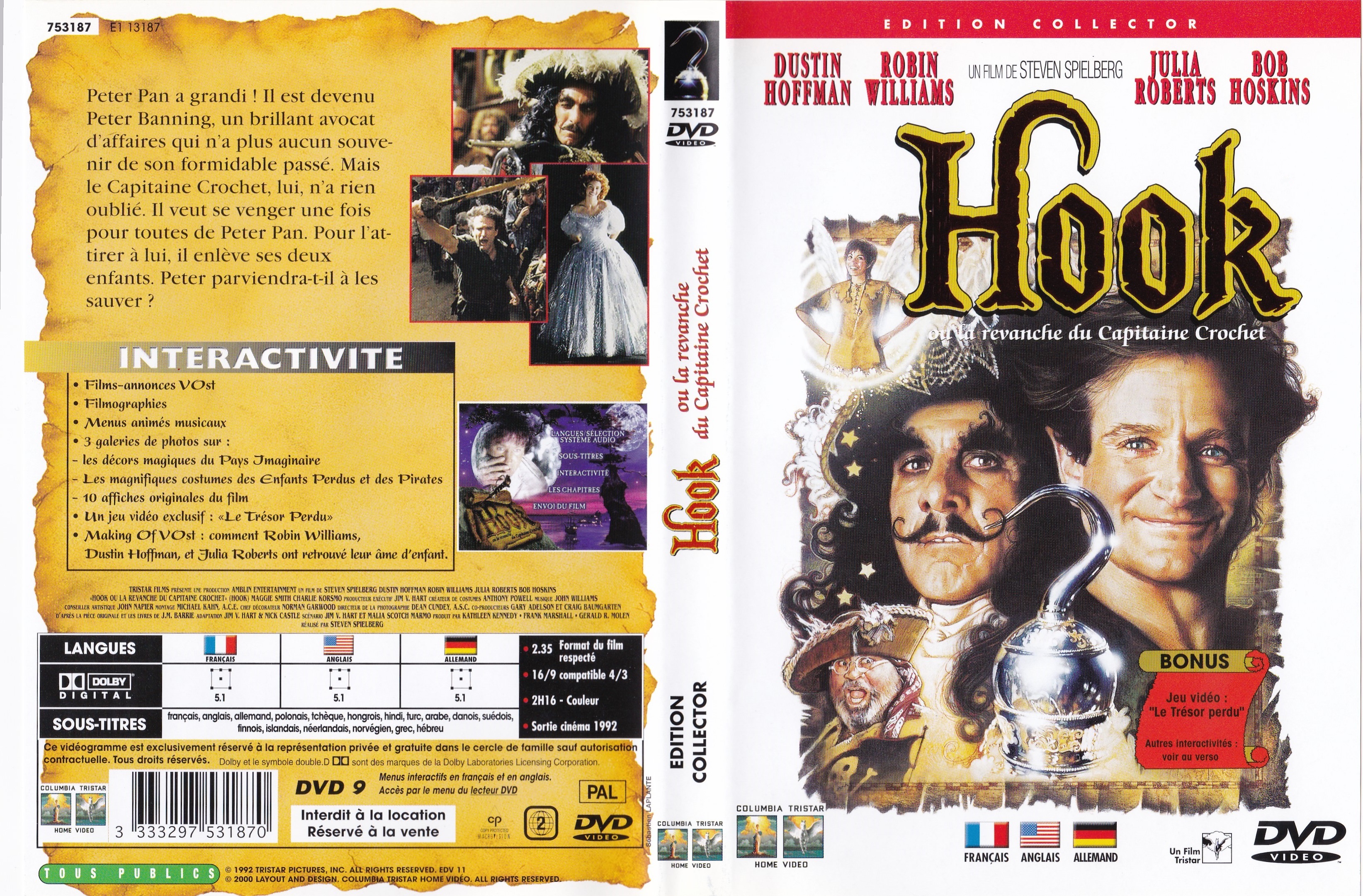 Jaquette DVD Hook v4