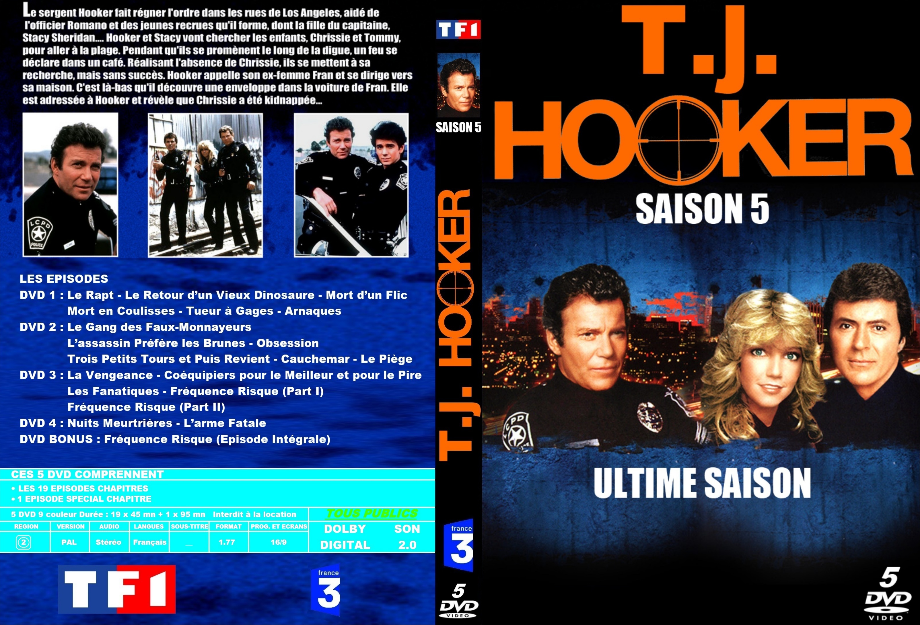 Jaquette DVD Hooker Saison 5 custom