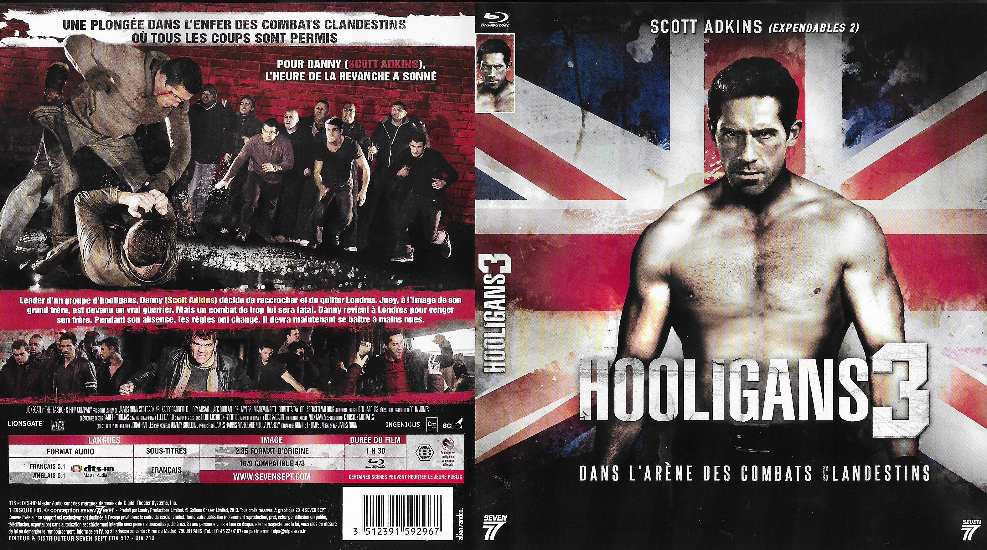 Jaquette DVD Hooligans 3 (BLU-RAY)