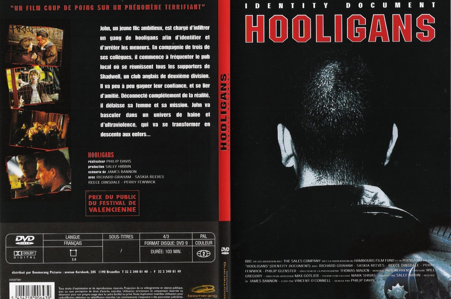 Jaquette DVD Hooligans - SLIM