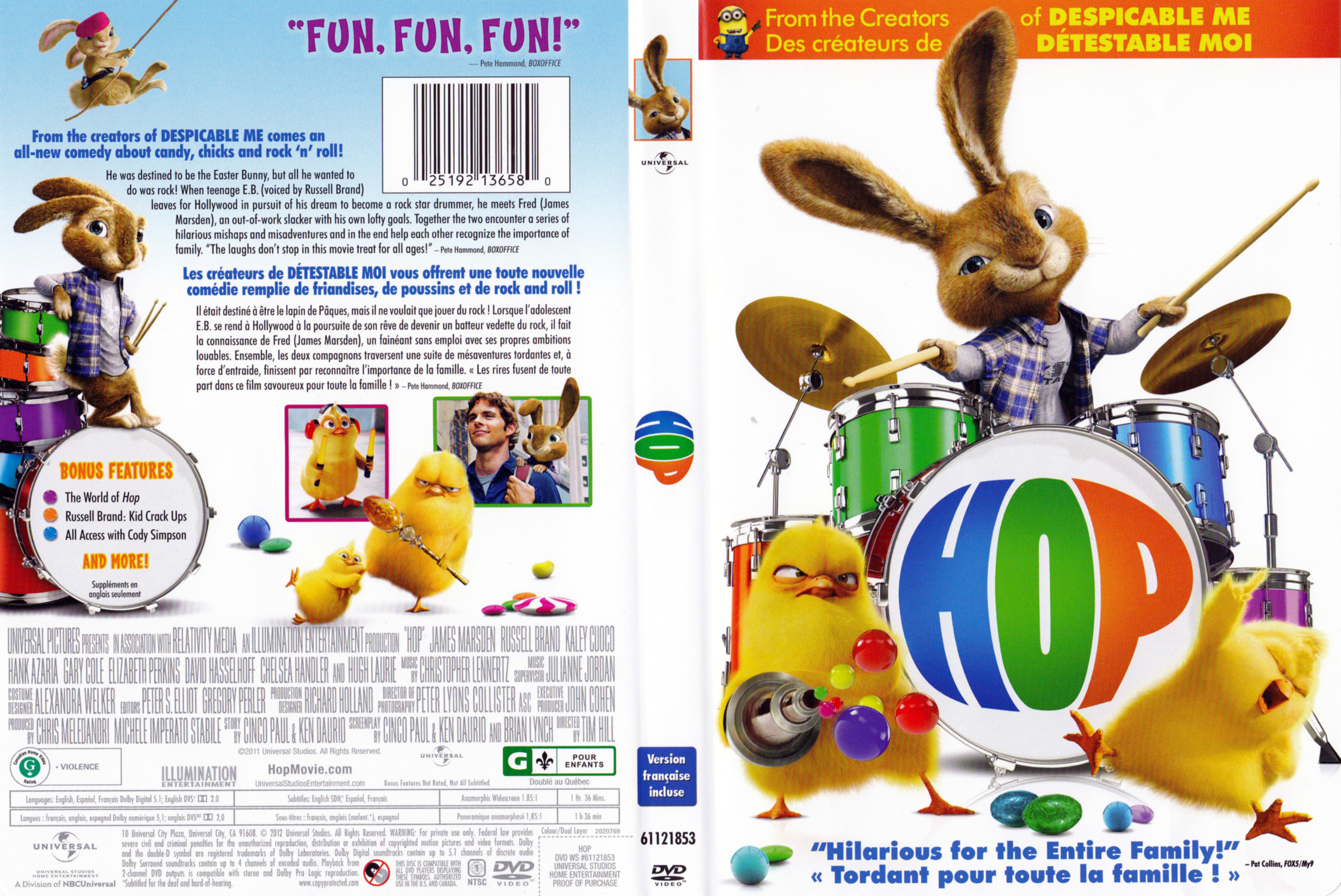 Jaquette DVD Hop (Canadienne)