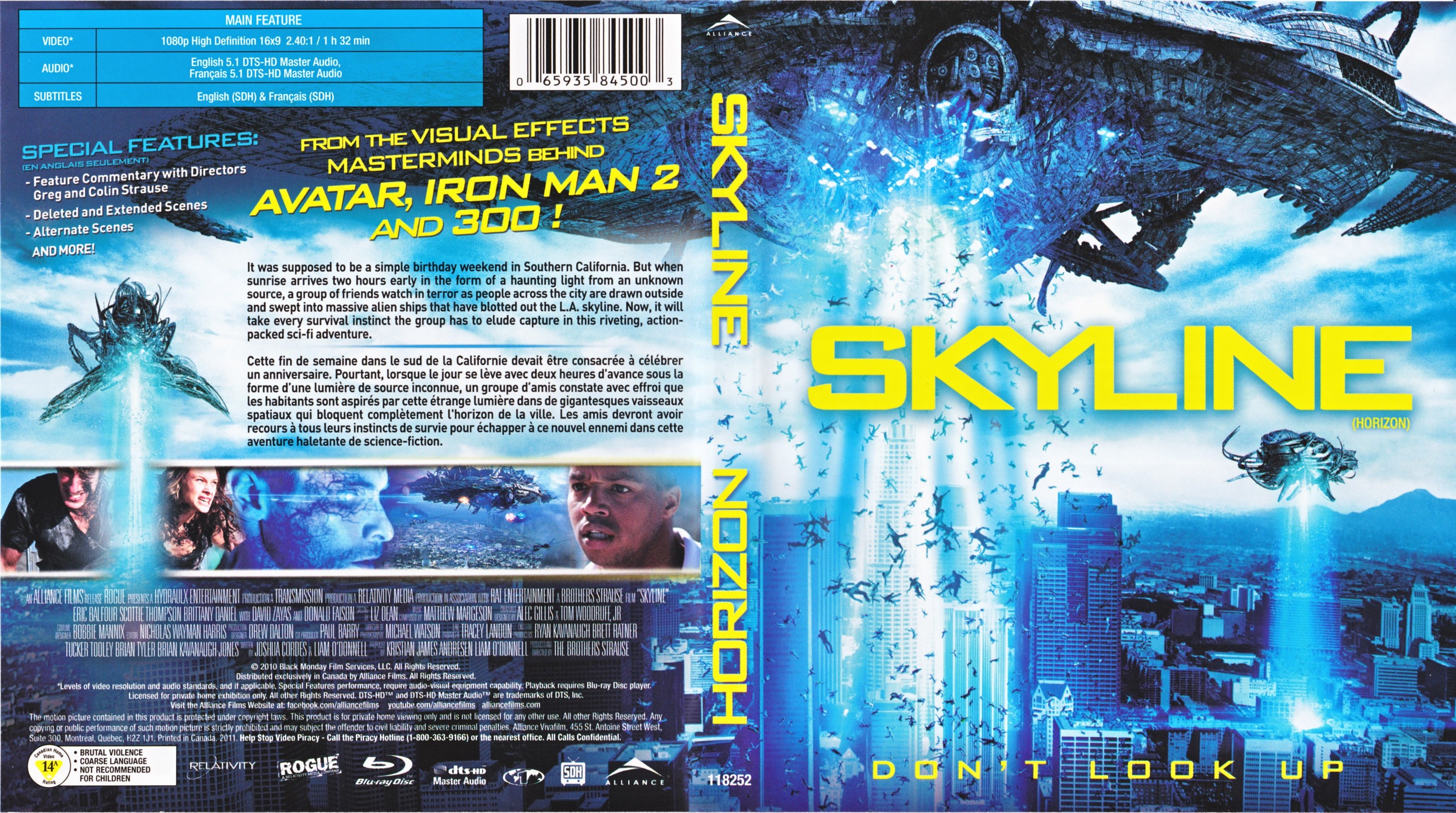 Jaquette DVD Horizon - Skyline (Canadienne) (BLU-RAY)