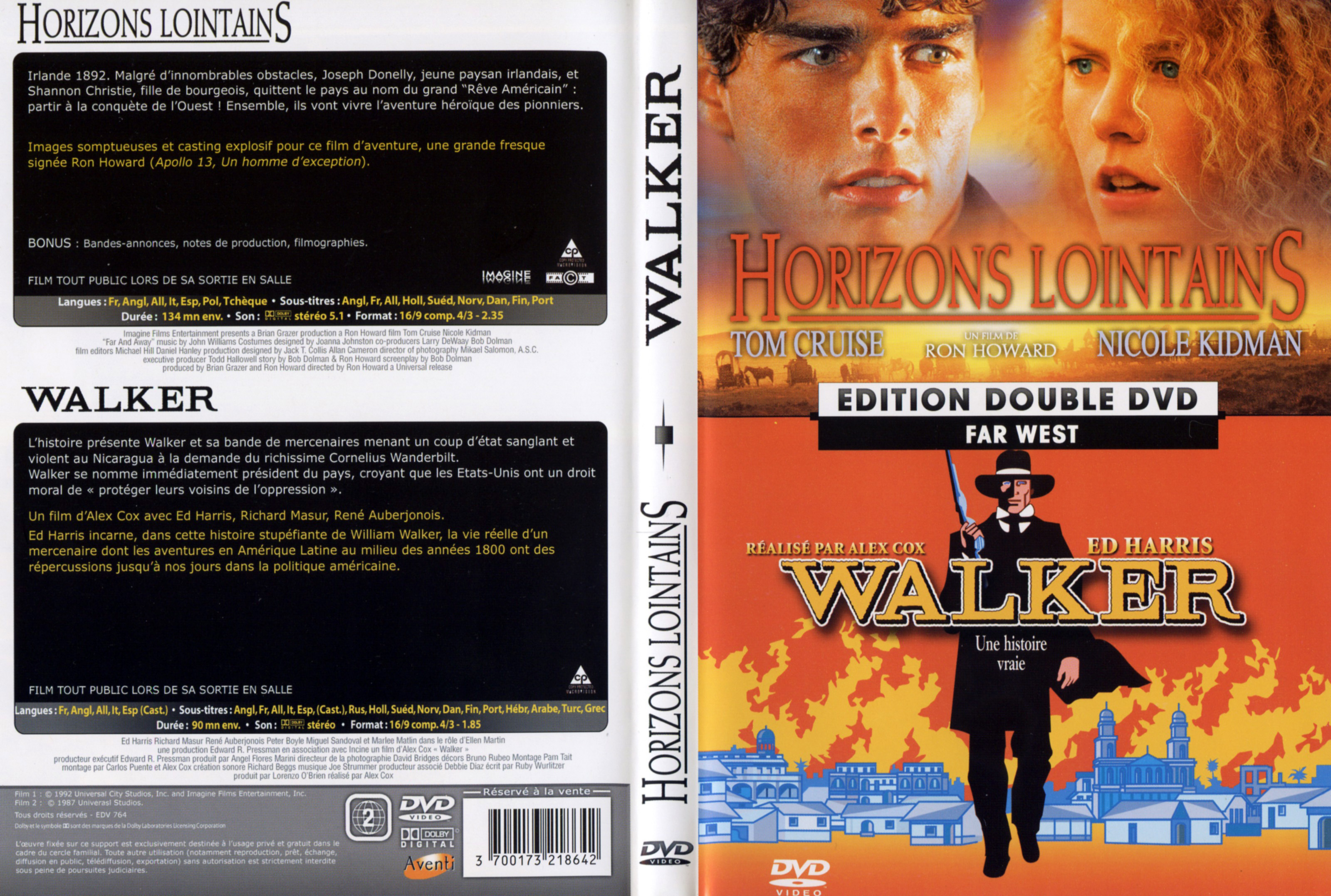 Jaquette DVD Horizons lointains + Walker