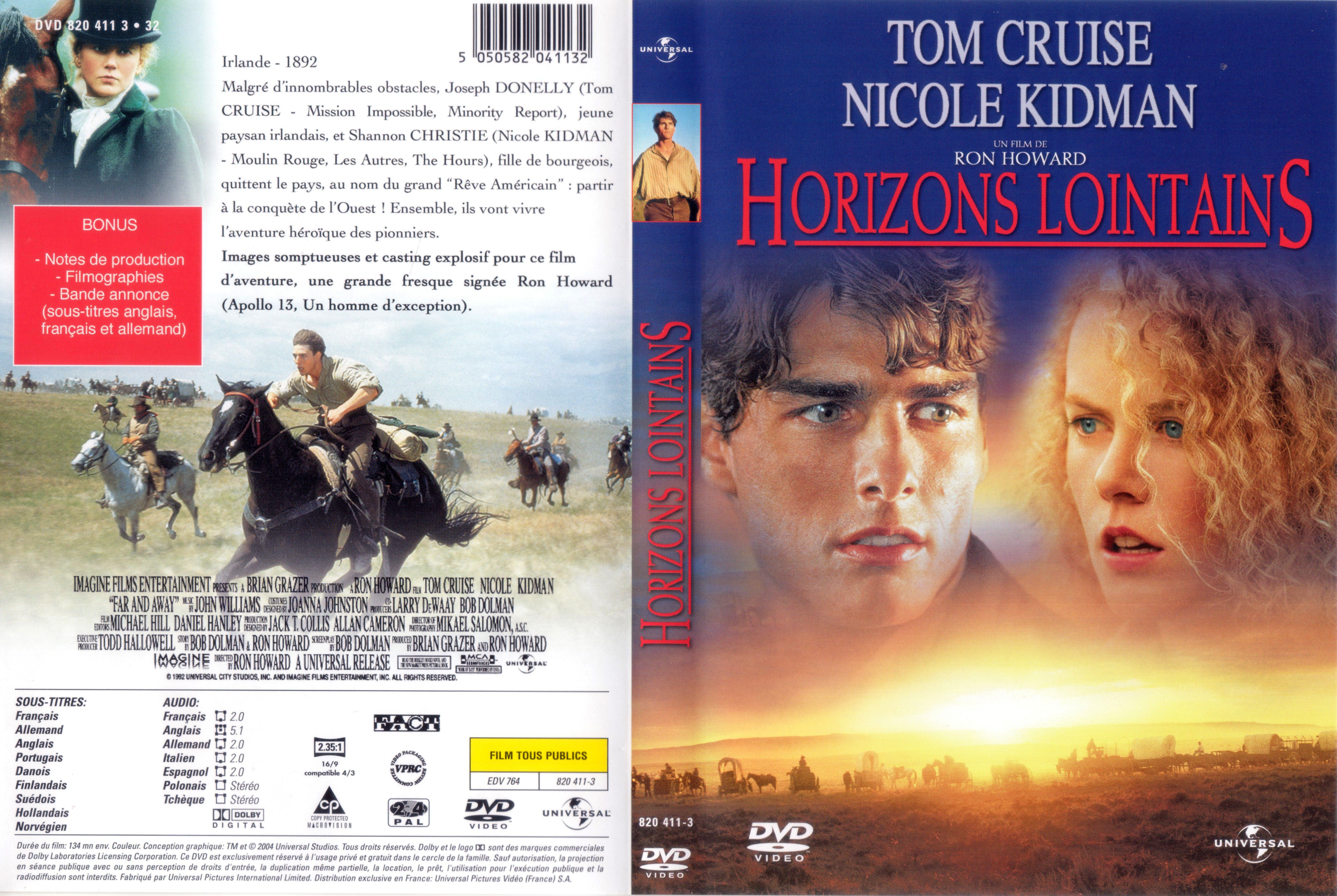 Jaquette DVD Horizons lointains v2