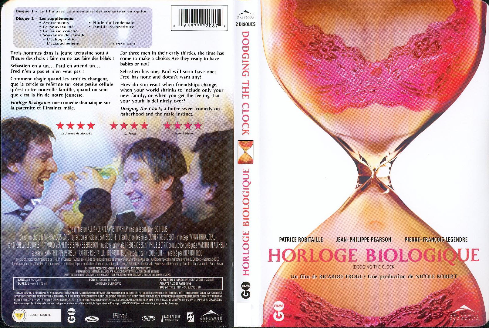 Jaquette DVD Horloge biologique