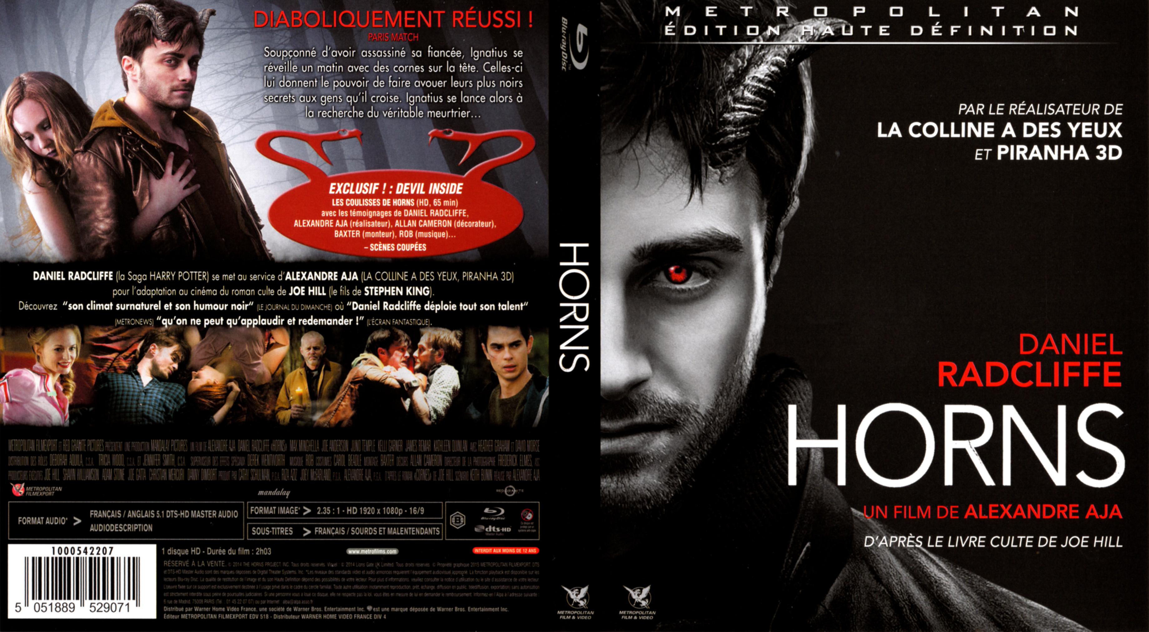 Jaquette DVD Horns (BLU-RAY)