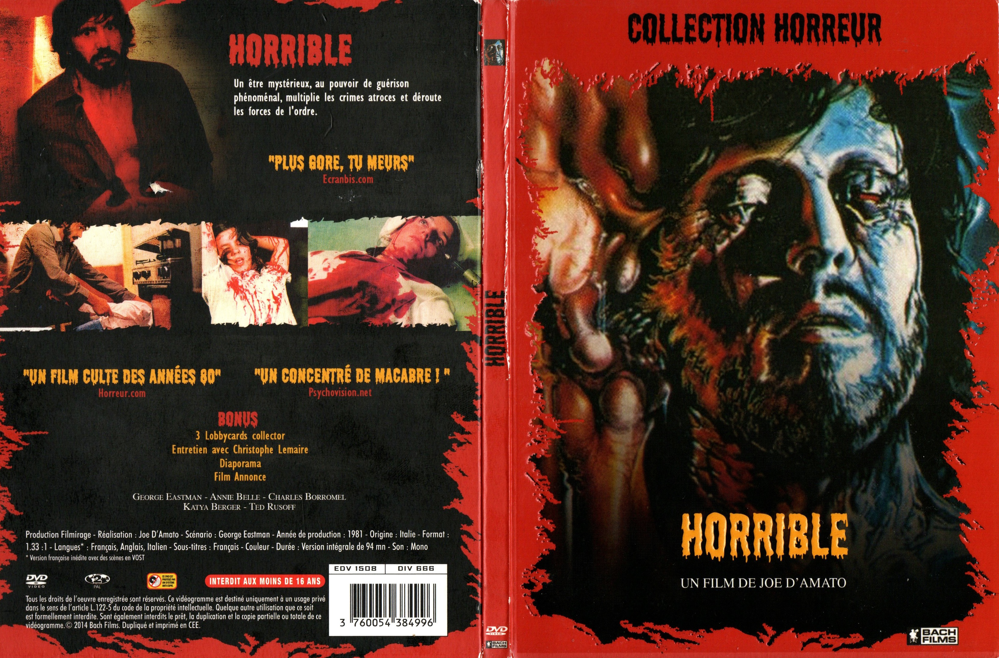 Jaquette DVD Horrible