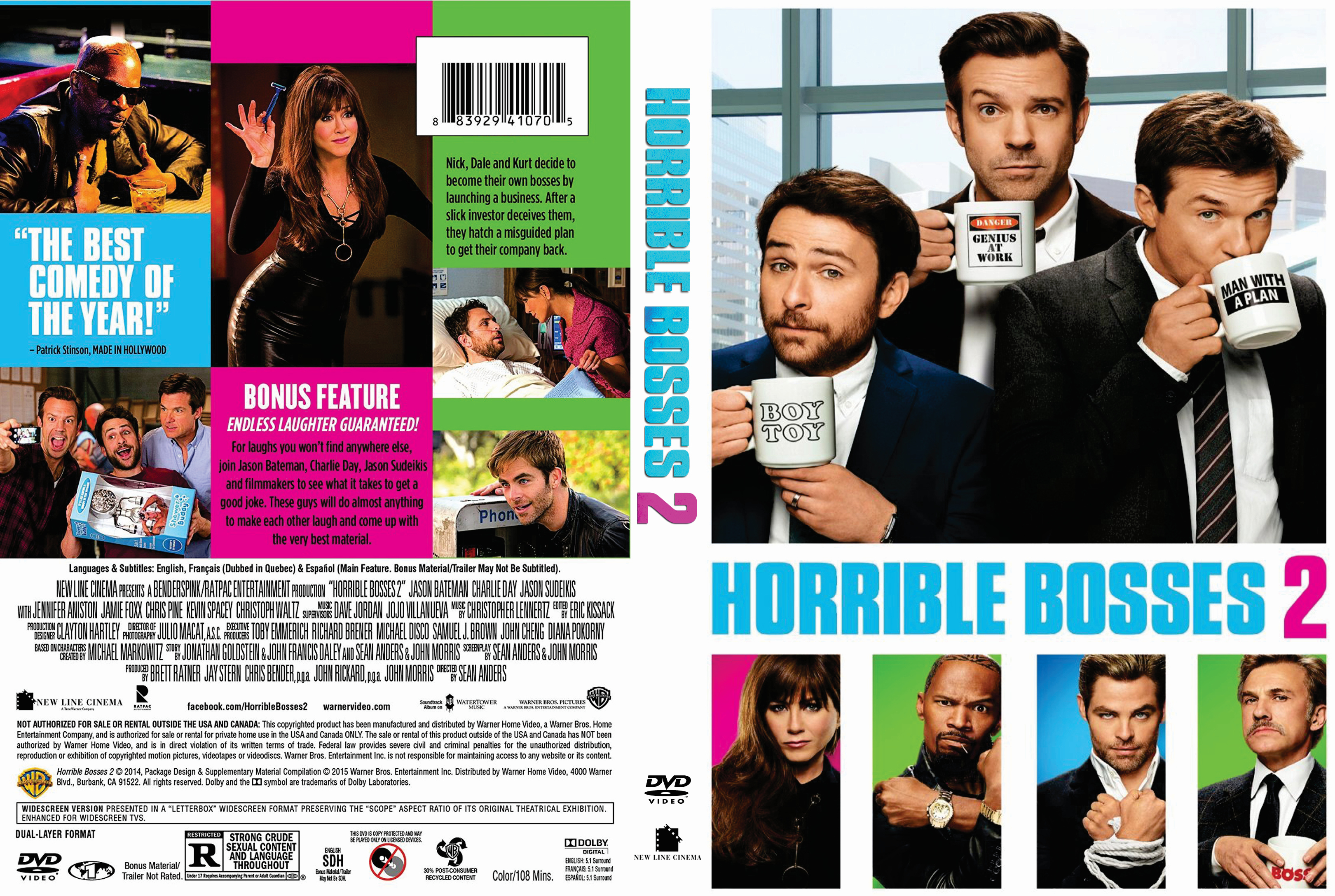 Jaquette DVD Horrible bosses 2 - Comment tuer son boss 2 Zone 1