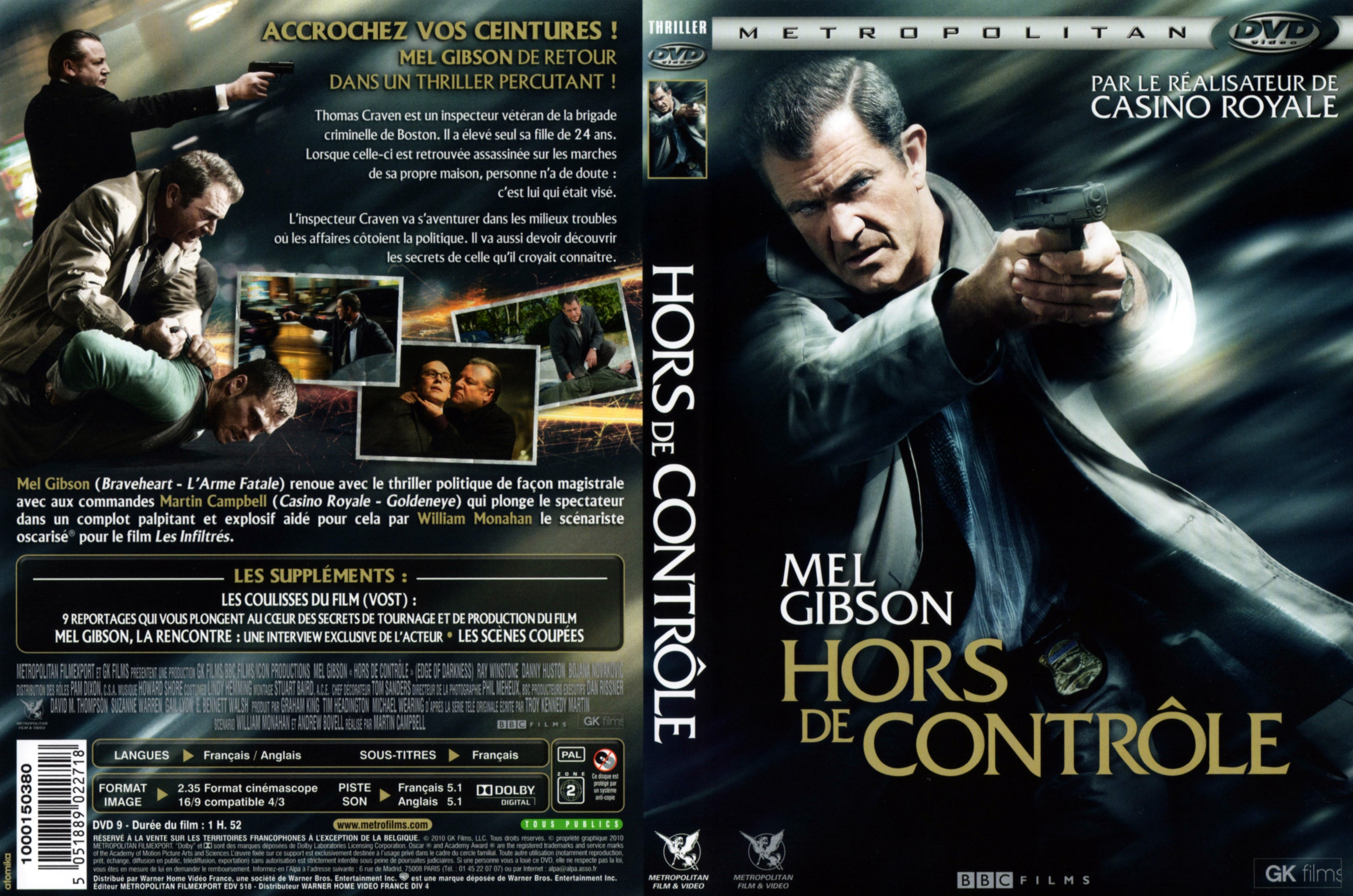 Jaquette DVD Hors de contrle