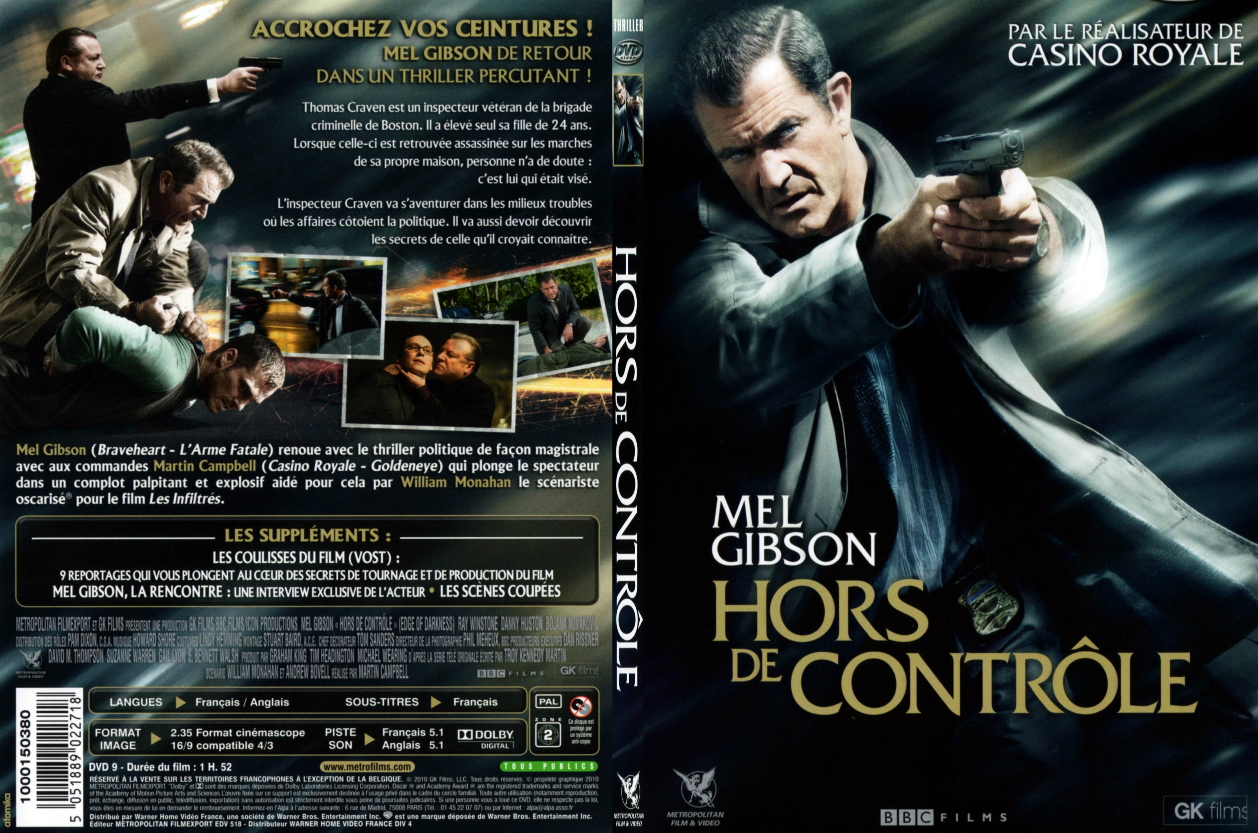 Jaquette DVD Hors de controle - SLIM