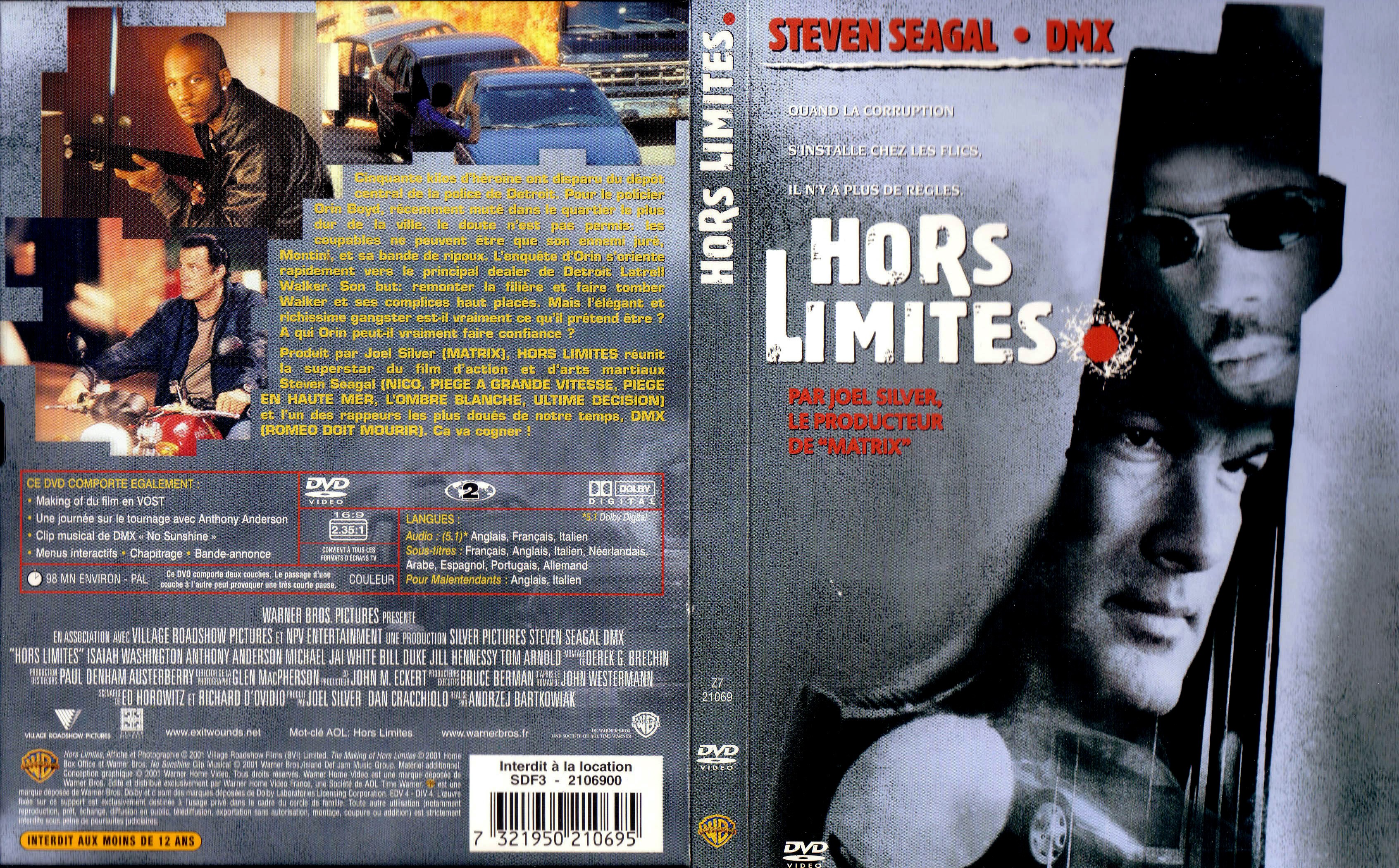 Jaquette DVD Hors limites