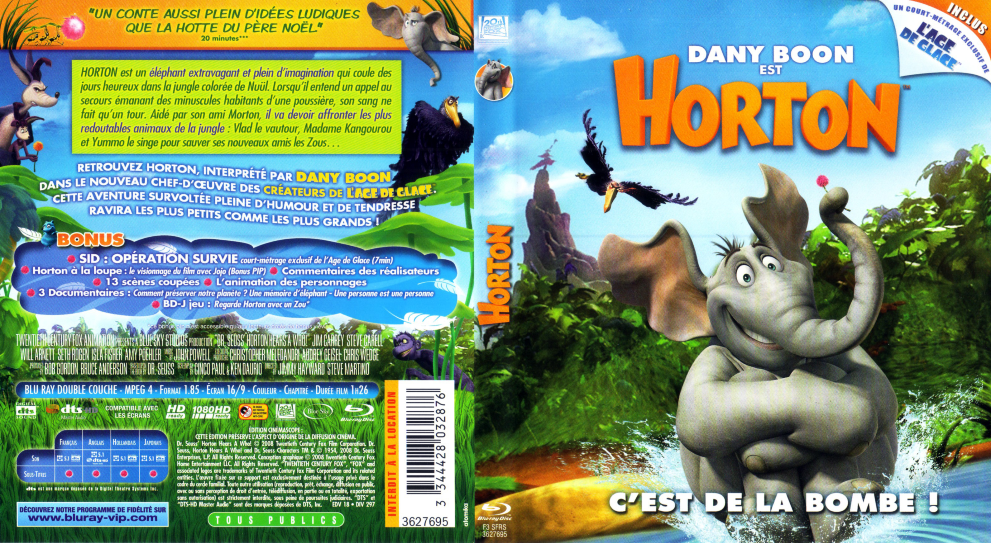 Jaquette DVD Horton (BLU-RAY)