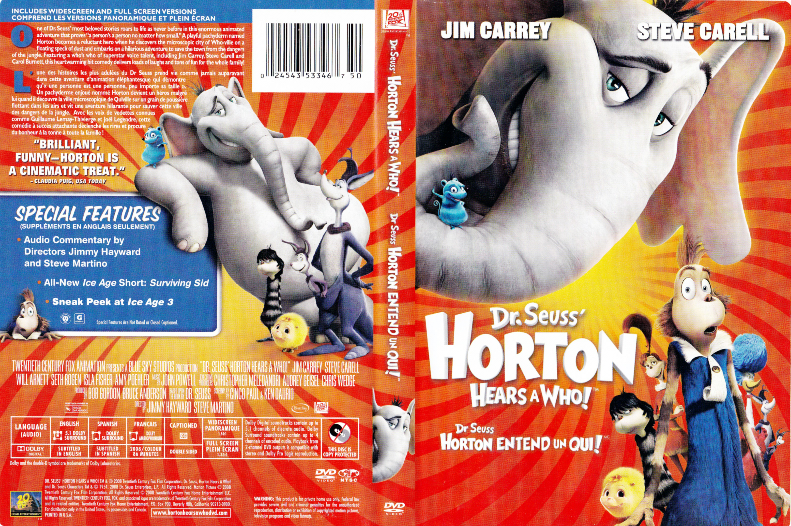 Jaquette DVD Horton (Canadienne)