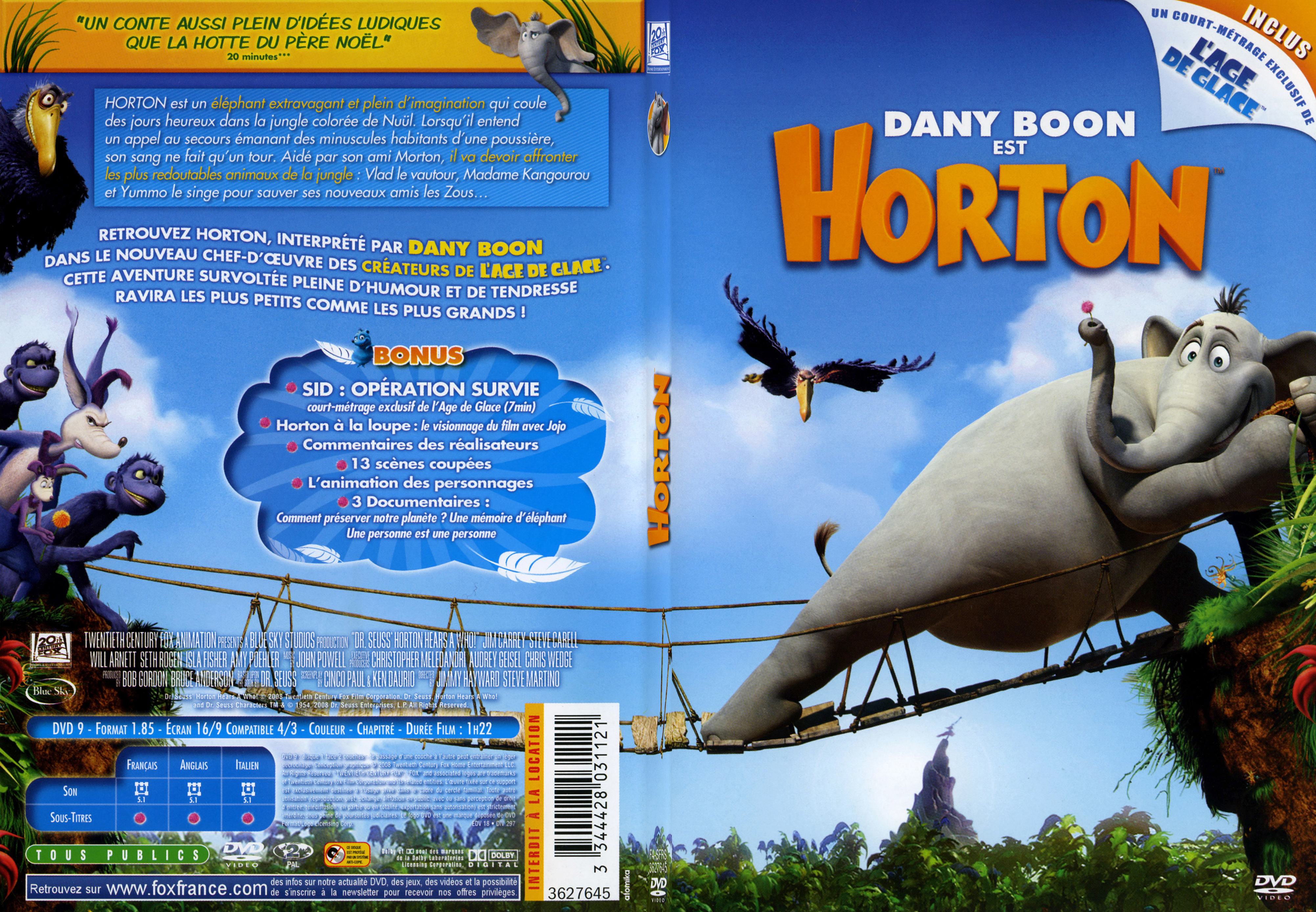 Jaquette DVD Horton - SLIM