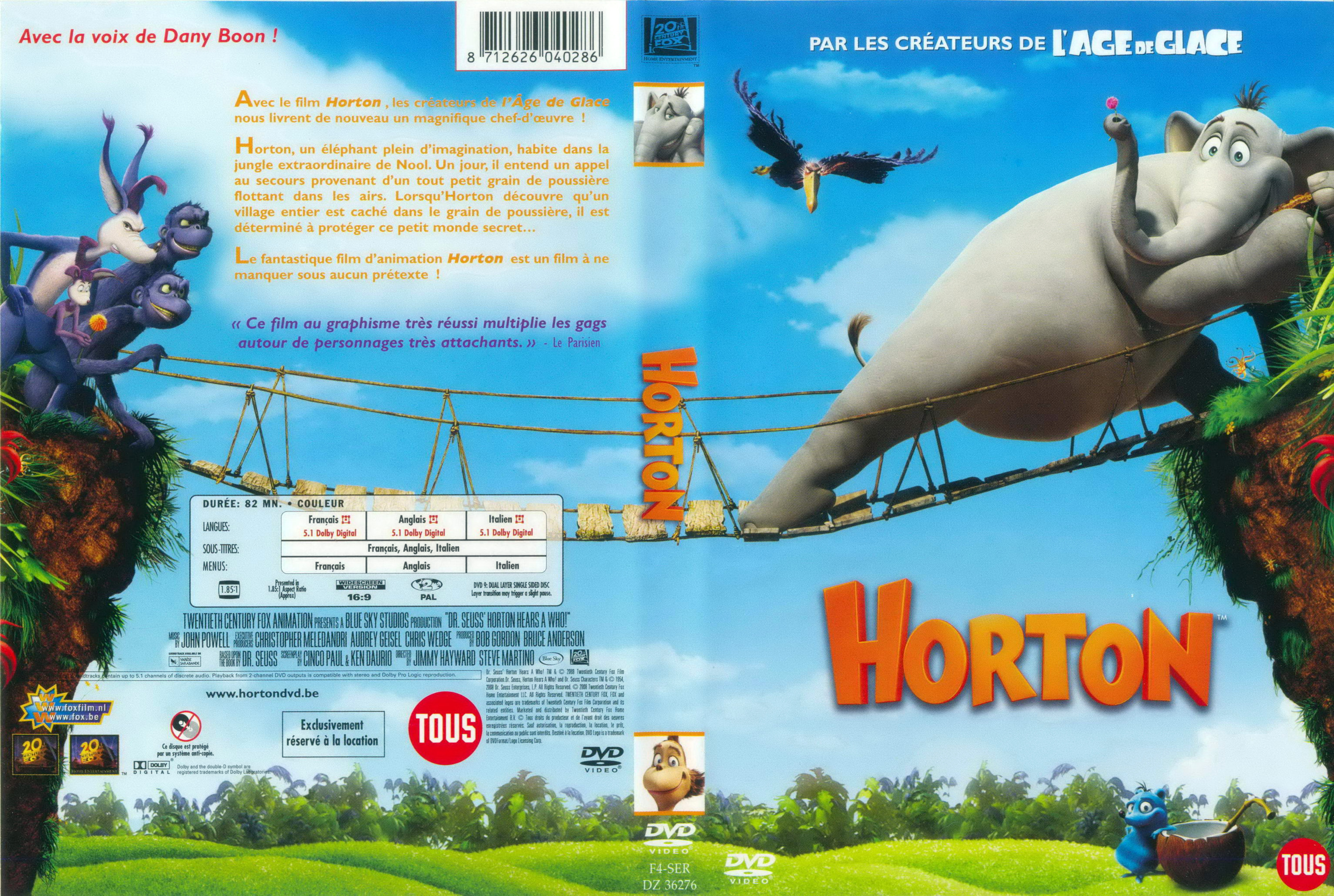 Jaquette DVD Horton v2