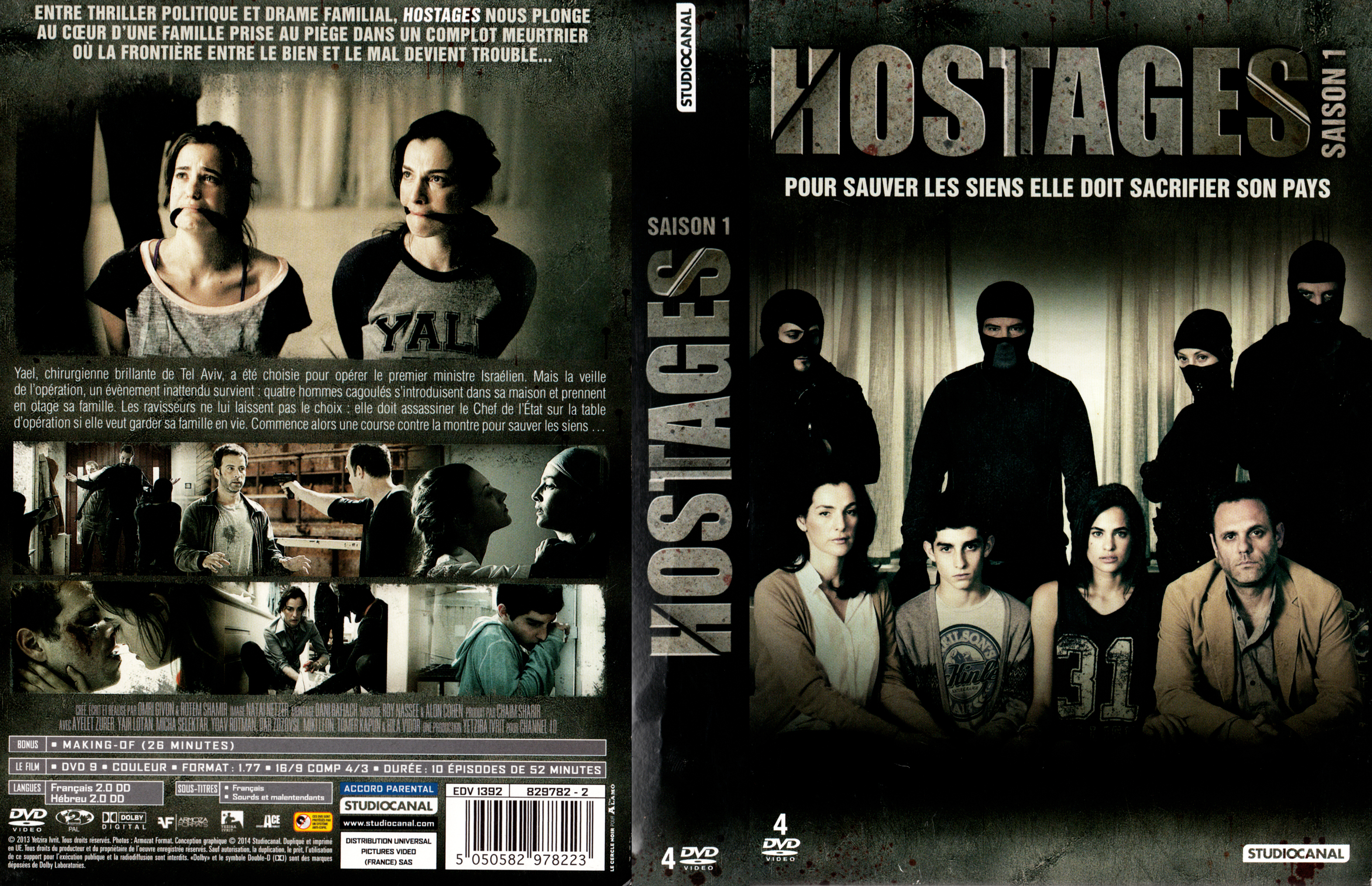 Jaquette DVD Hostages Saison 1 COFFRET