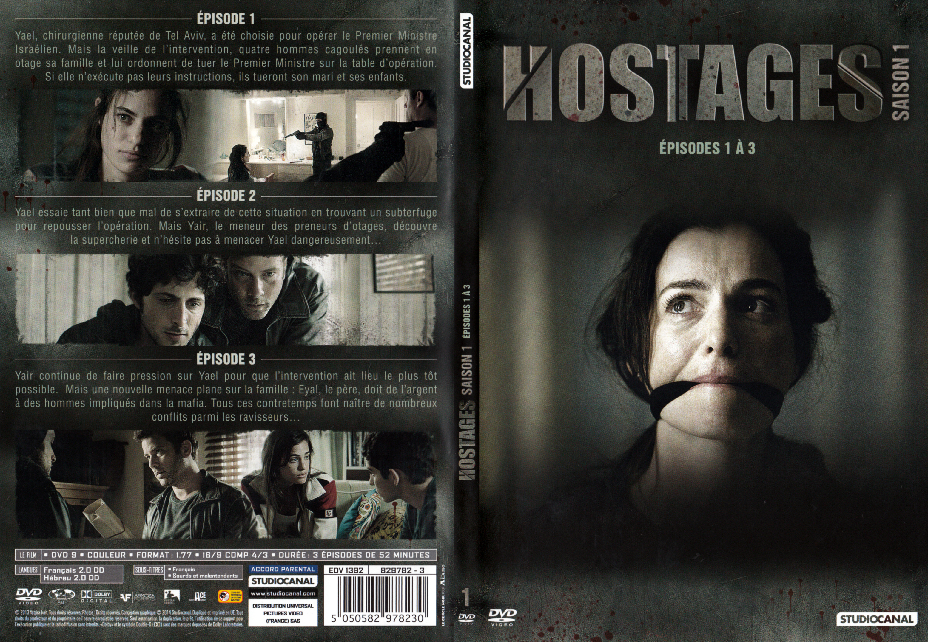 Jaquette DVD Hostages Saison 1 DVD 1