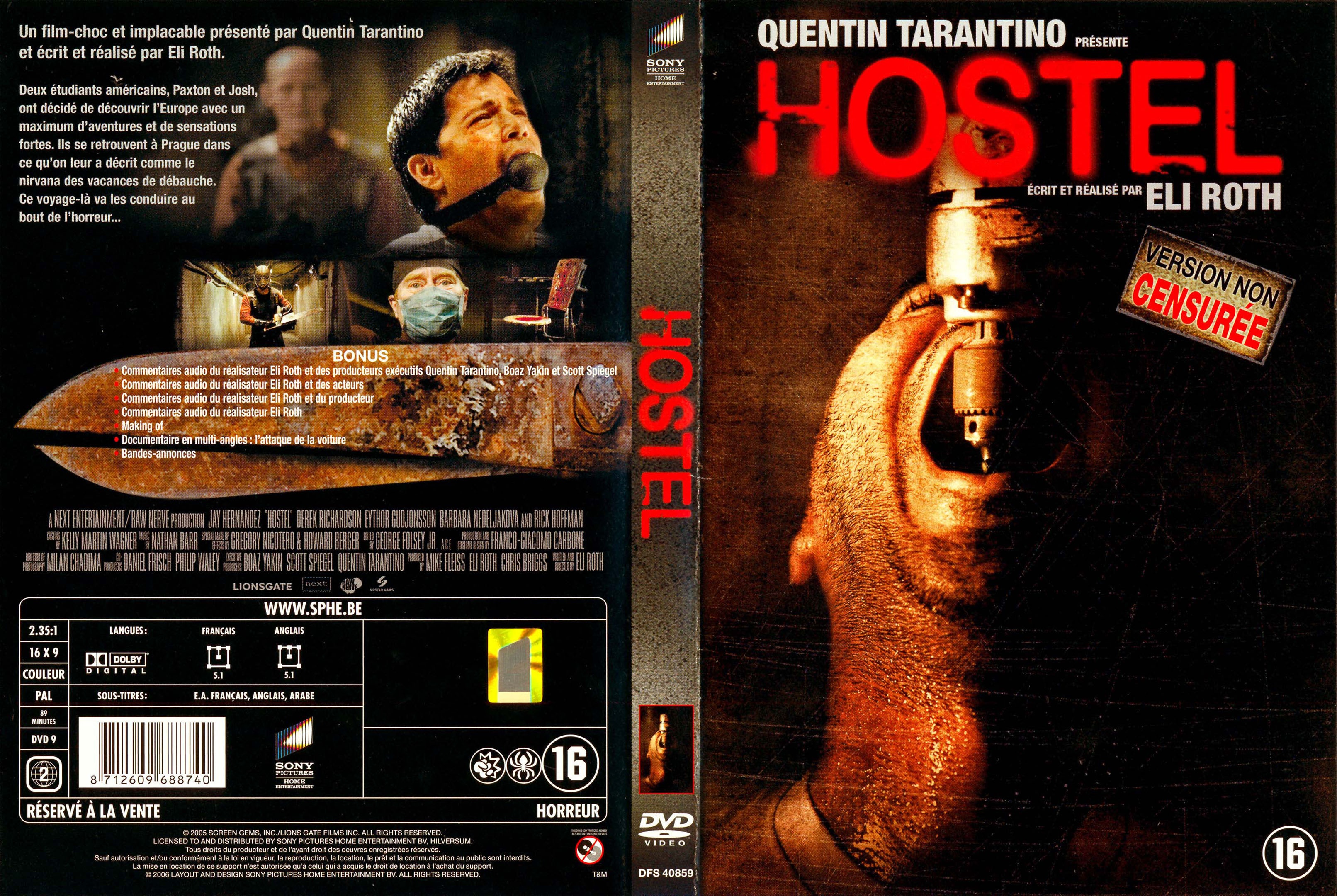 Jaquette DVD Hostel