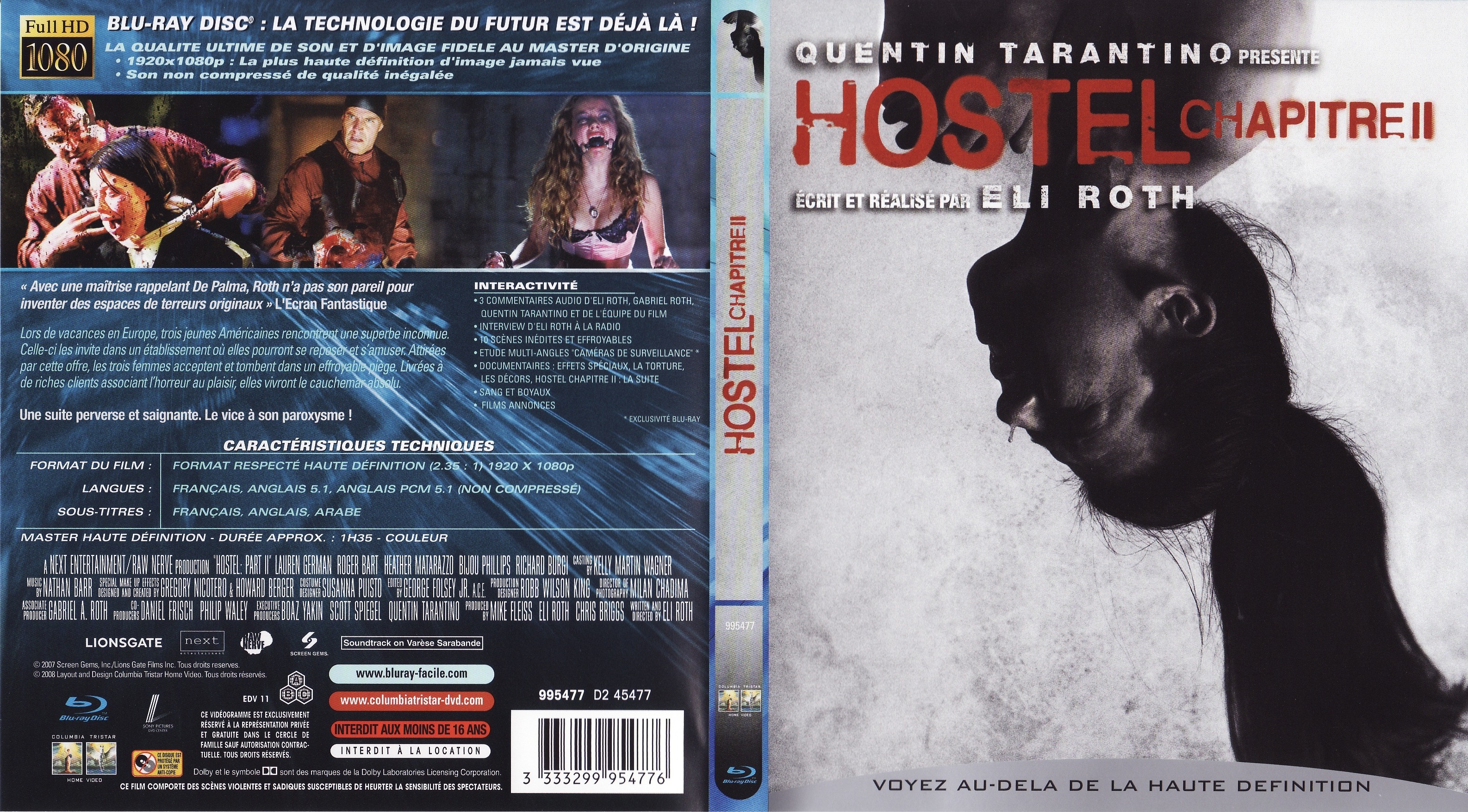 Jaquette DVD Hostel 2 (BLU-RAY)