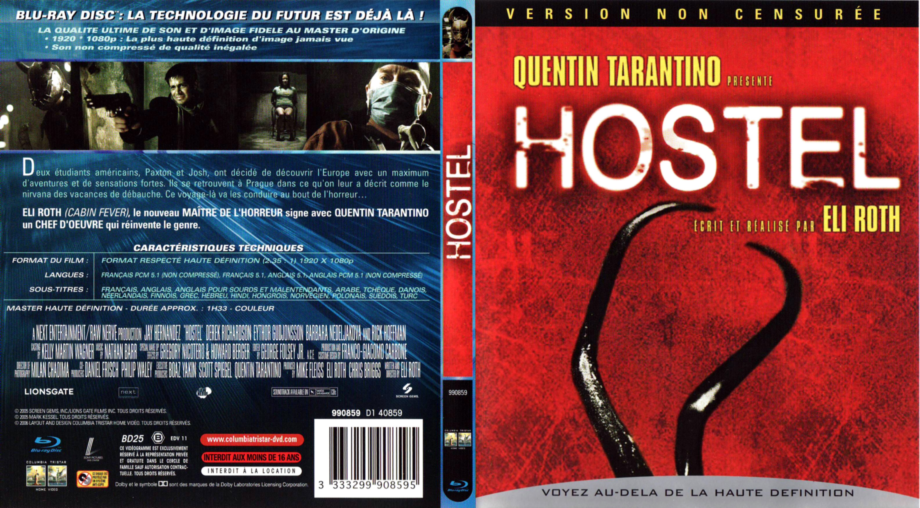 Jaquette DVD Hostel (BLU-RAY)