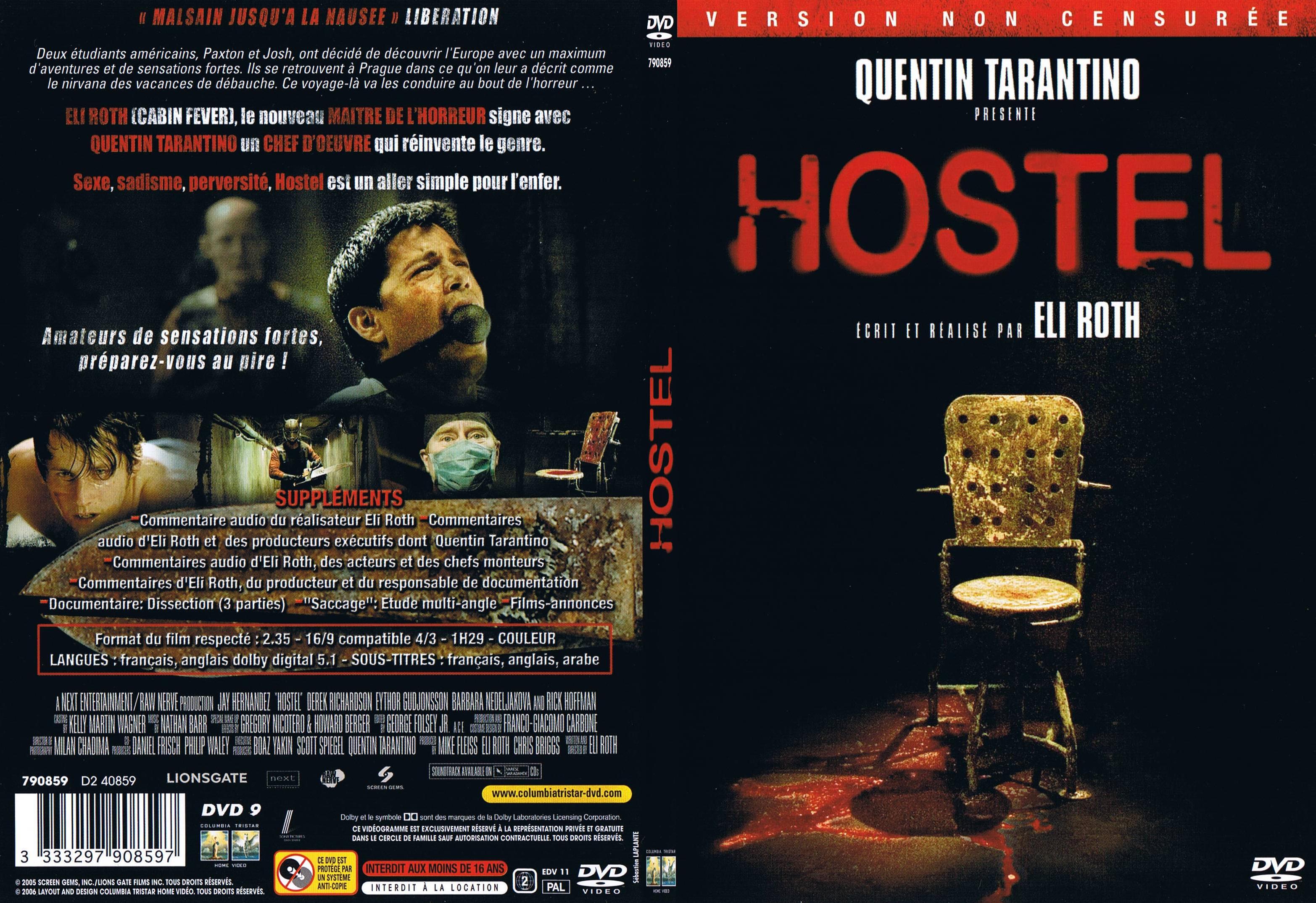 Jaquette DVD Hostel - SLIM