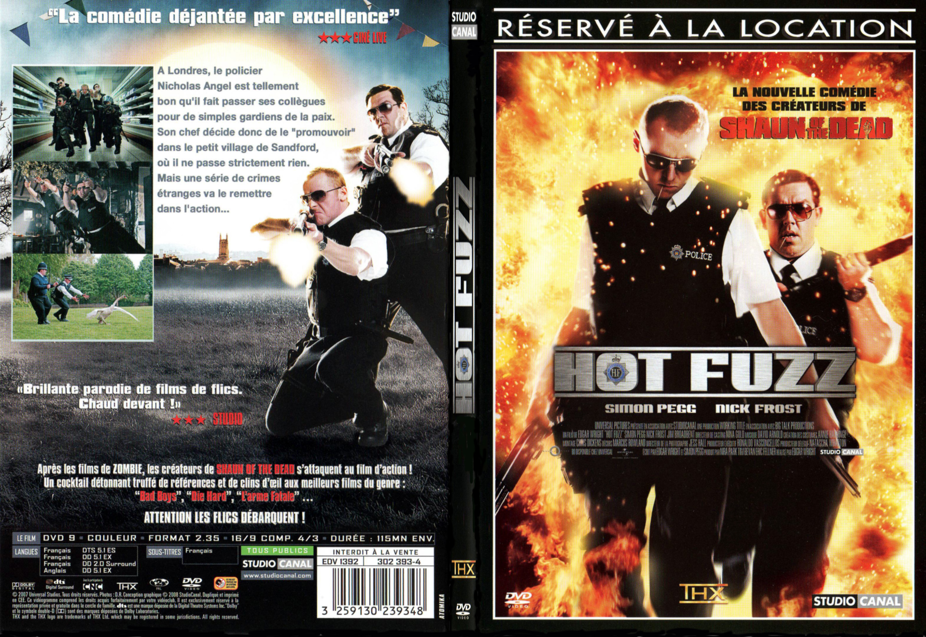 Jaquette DVD Hot fuzz - SLIM
