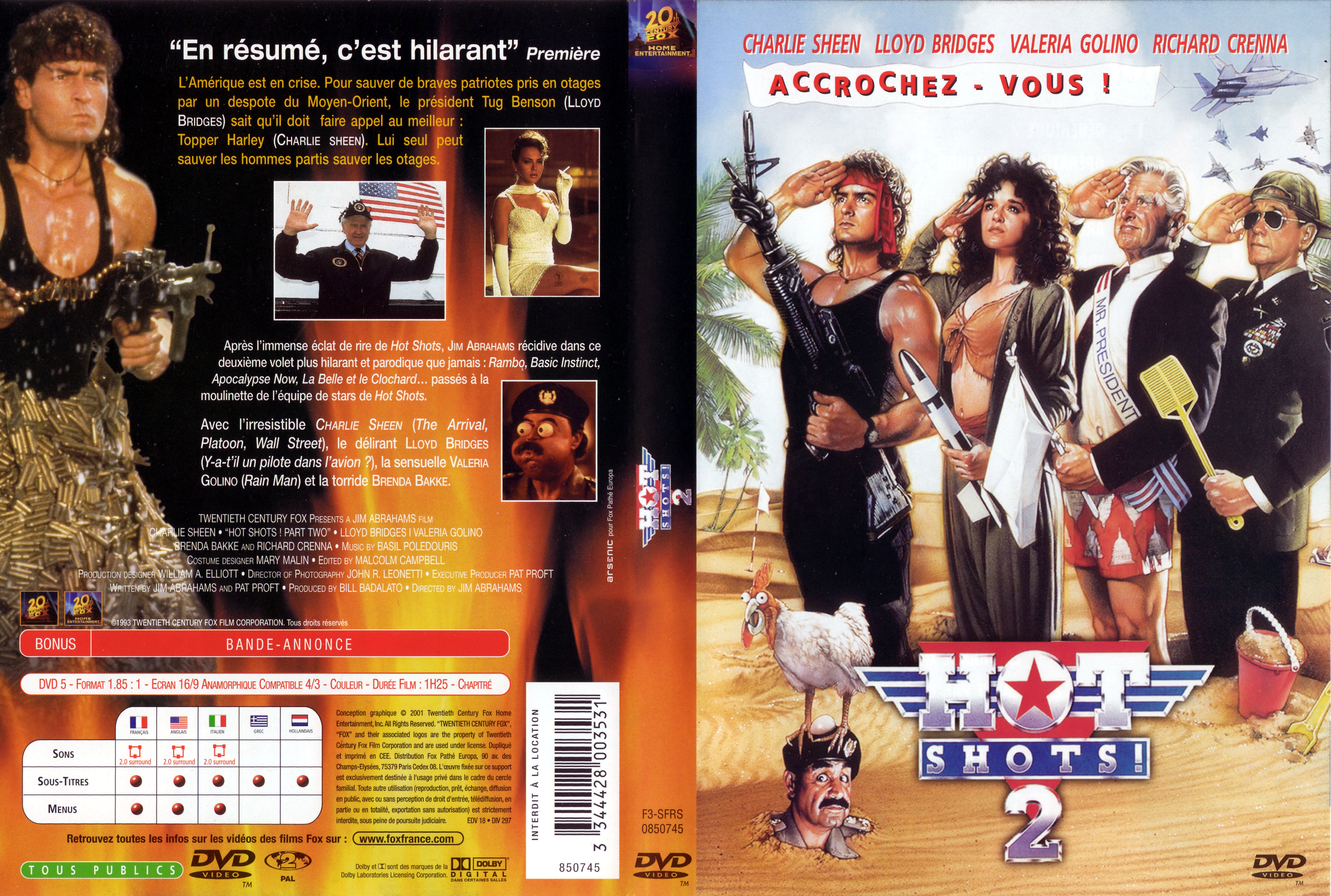 Jaquette DVD Hot shots 2