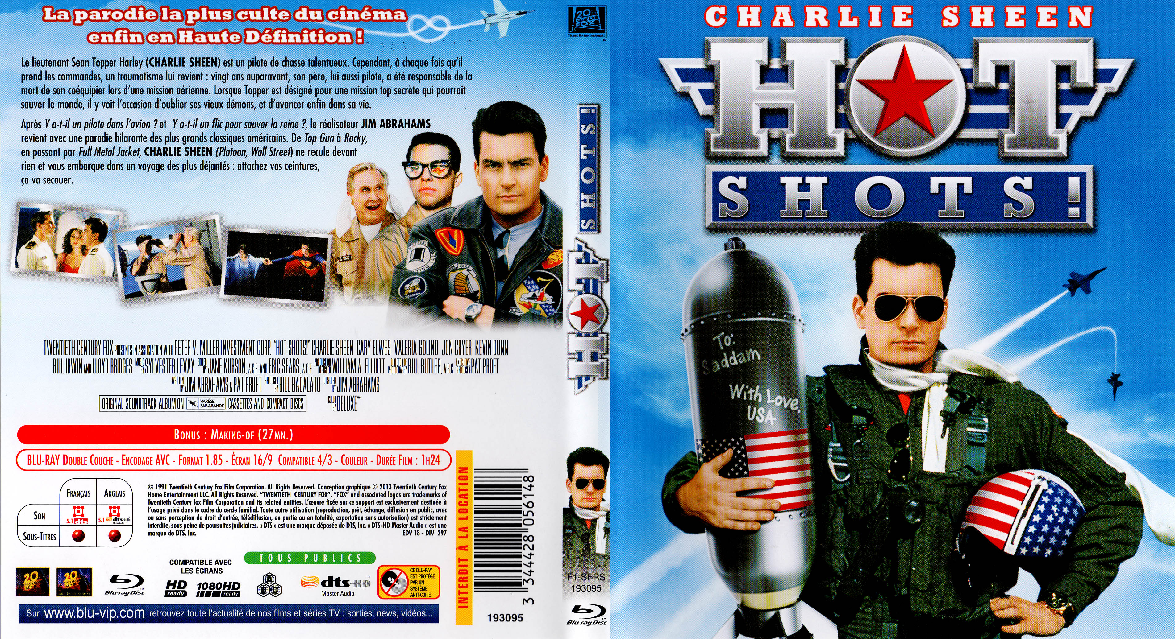 Jaquette DVD Hot shots (BLU-RAY)