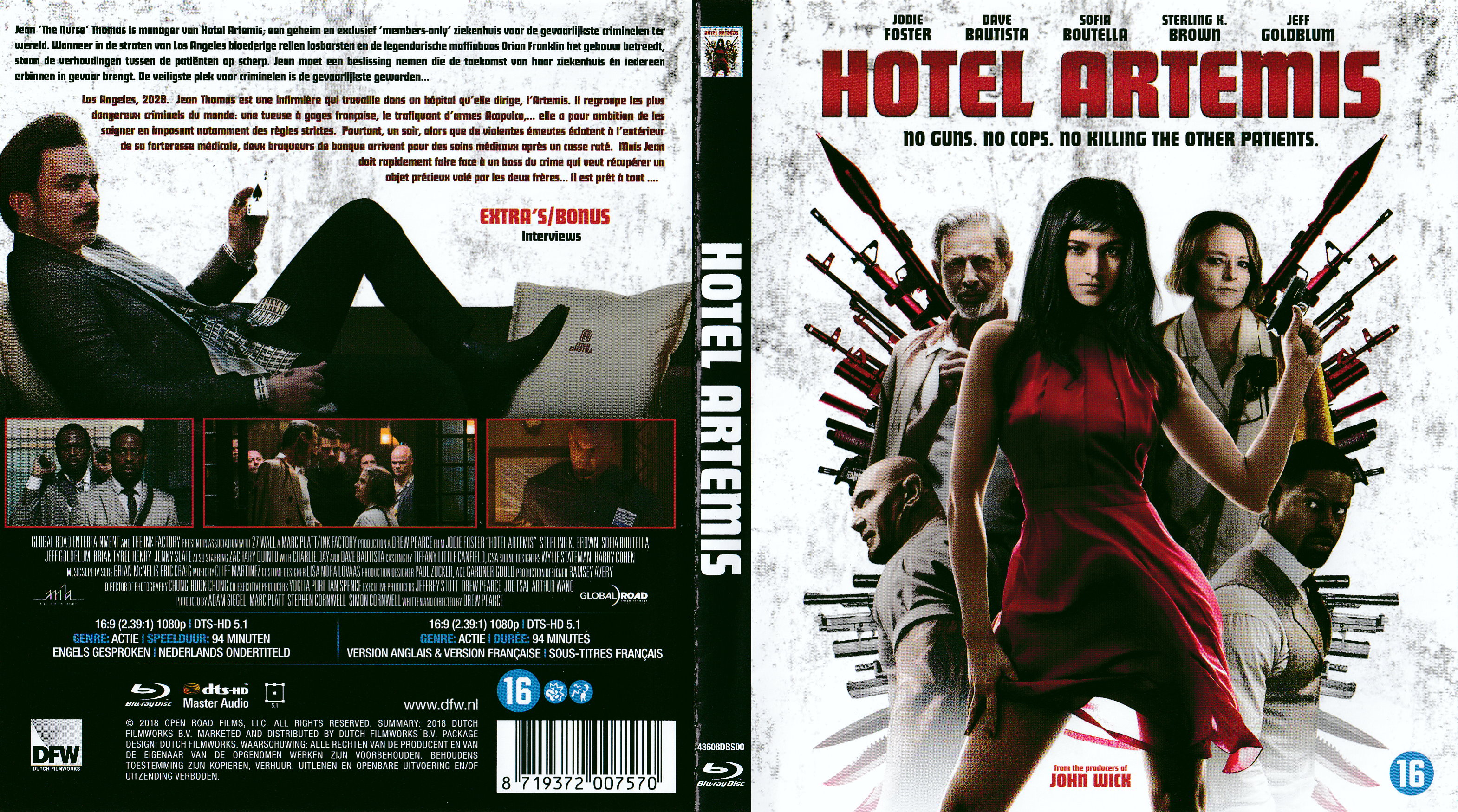 Jaquette DVD Hotel Artemis (BLU-RAY)