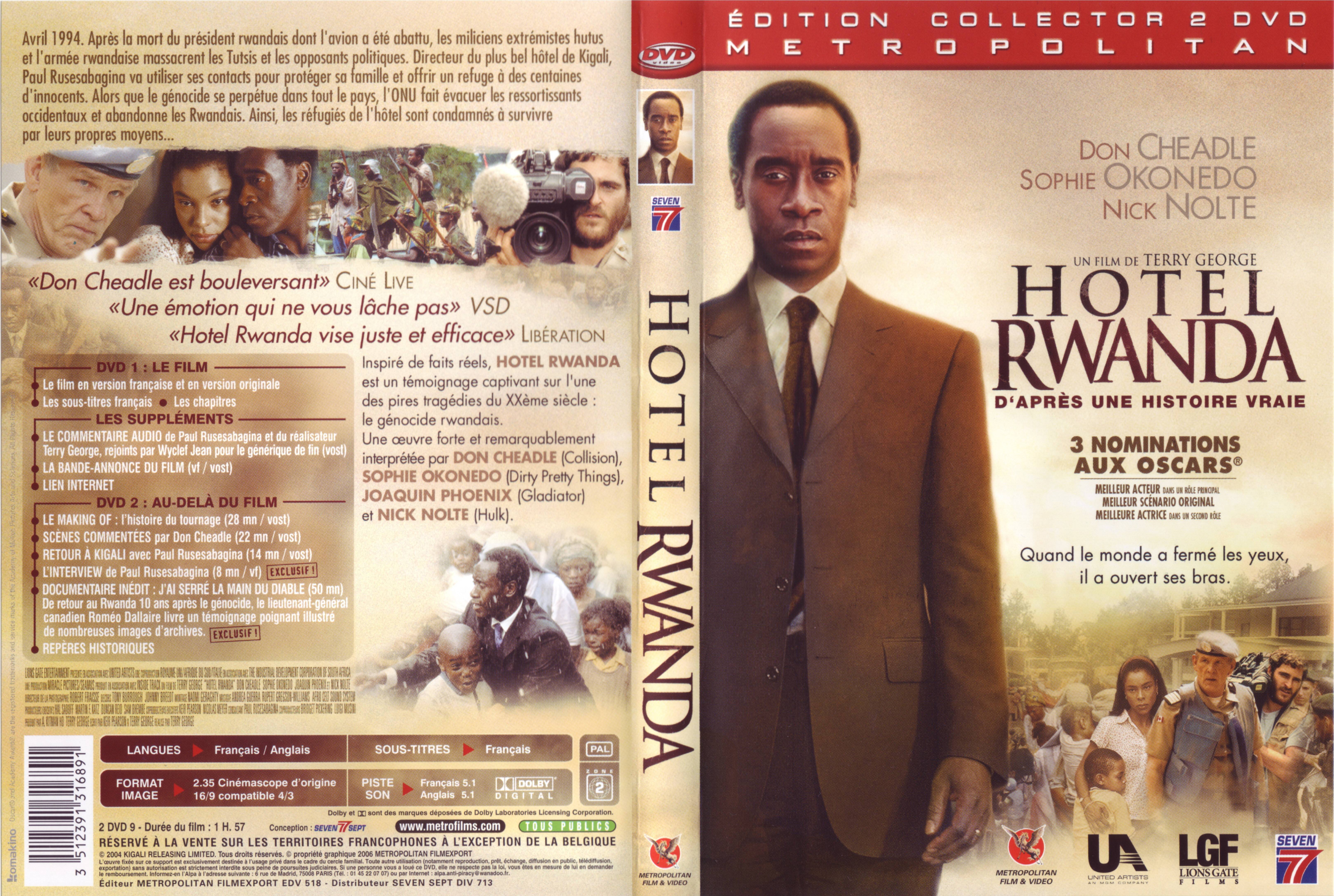 Jaquette DVD Hotel Rwanda v3