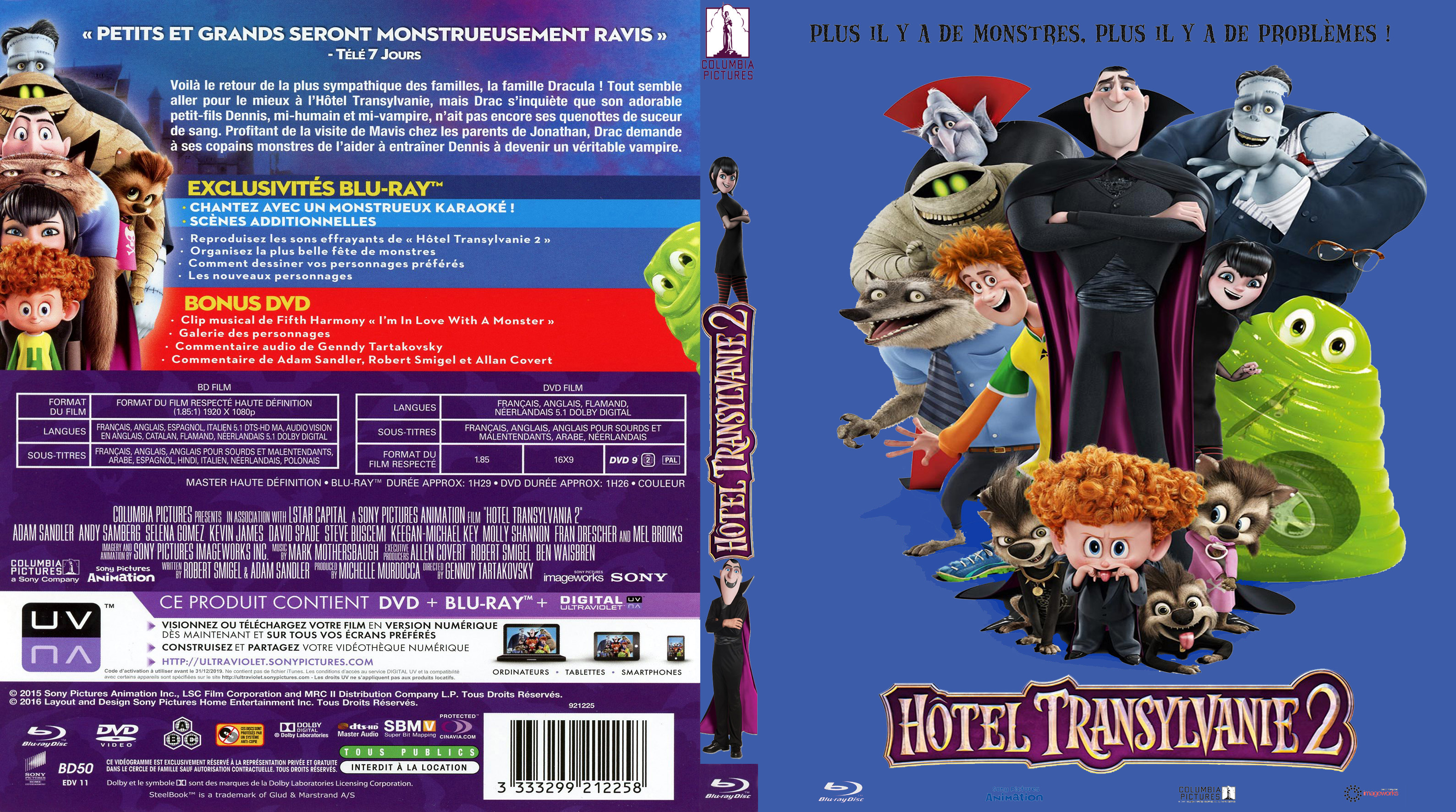 Jaquette DVD Hotel Transylvanie 2 (BLU-RAY) v3