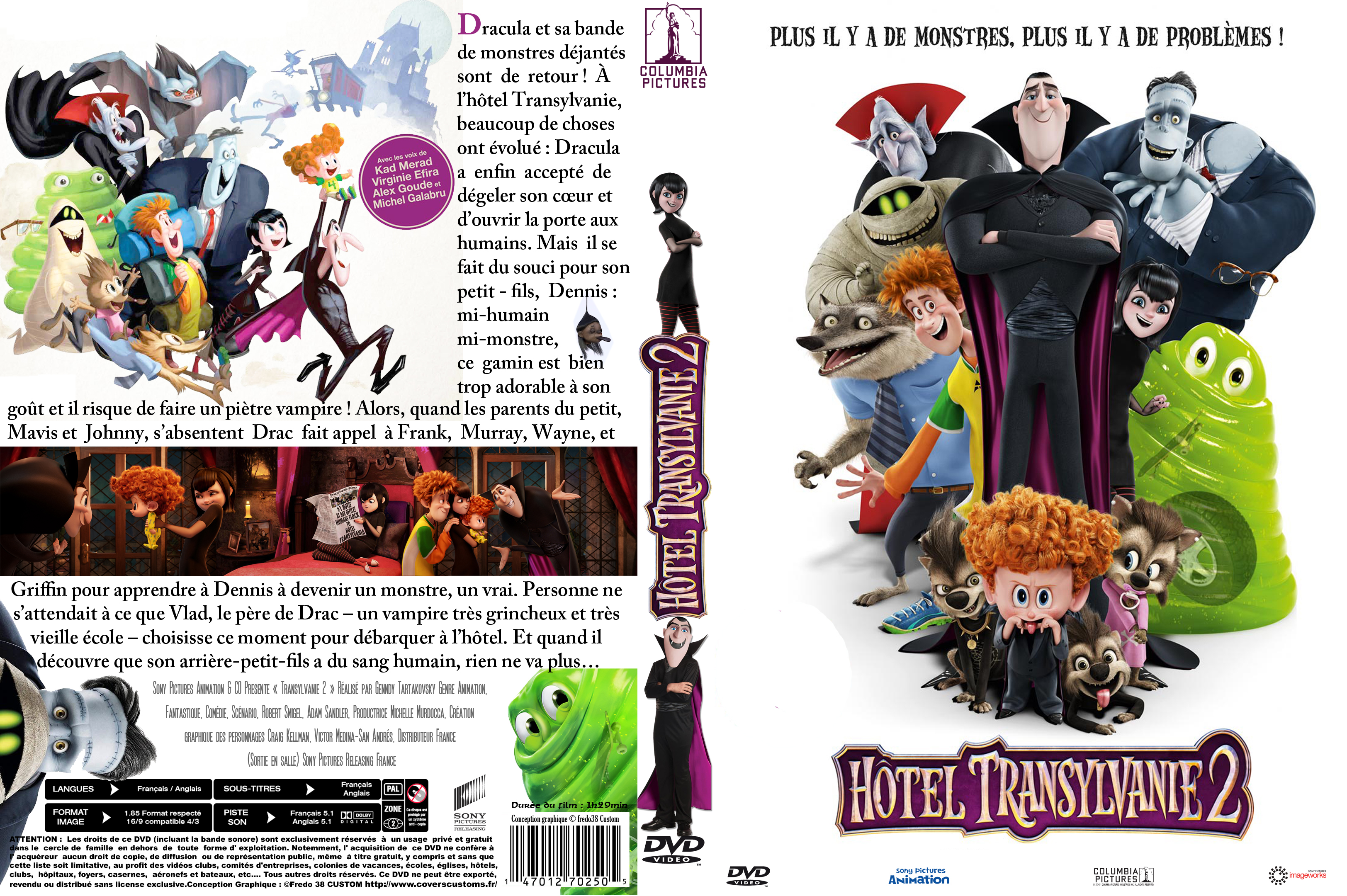 Jaquette DVD Htel Transylvanie 2 custom