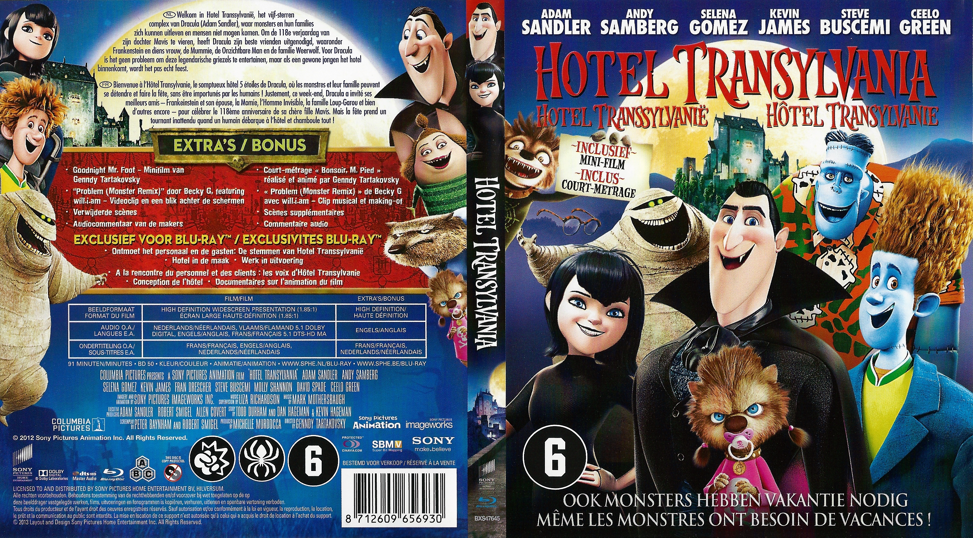 Jaquette DVD Htel Transylvanie (BLU-RAY) v2
