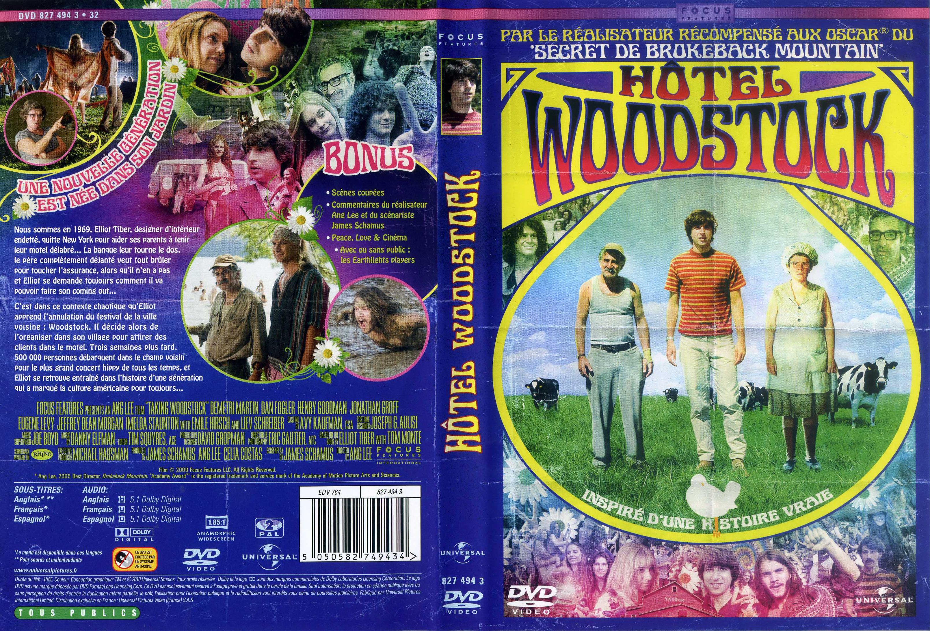 Jaquette DVD Hotel Woodstock