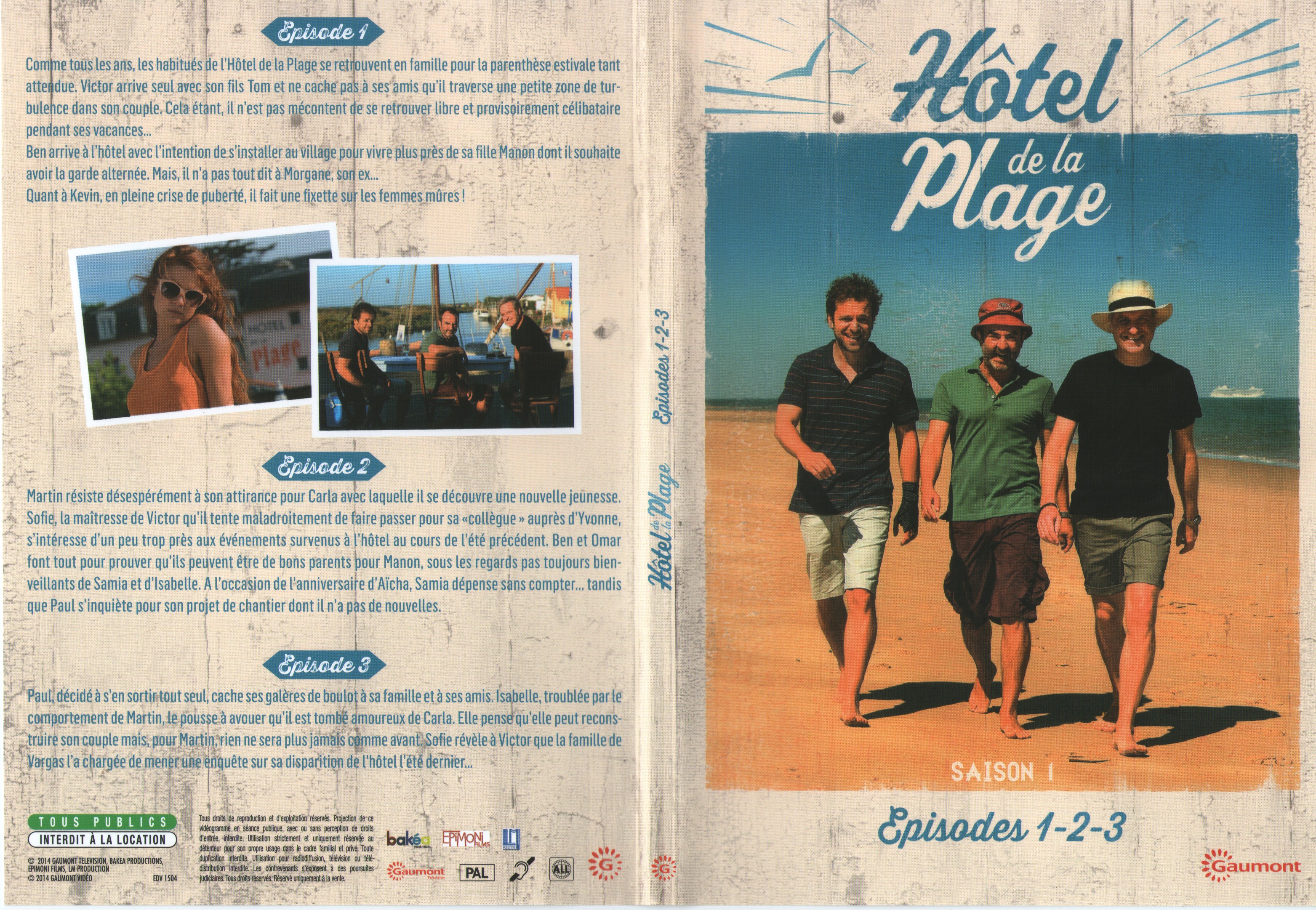 Jaquette DVD Hotel de la plage Saison 1 DVD 1