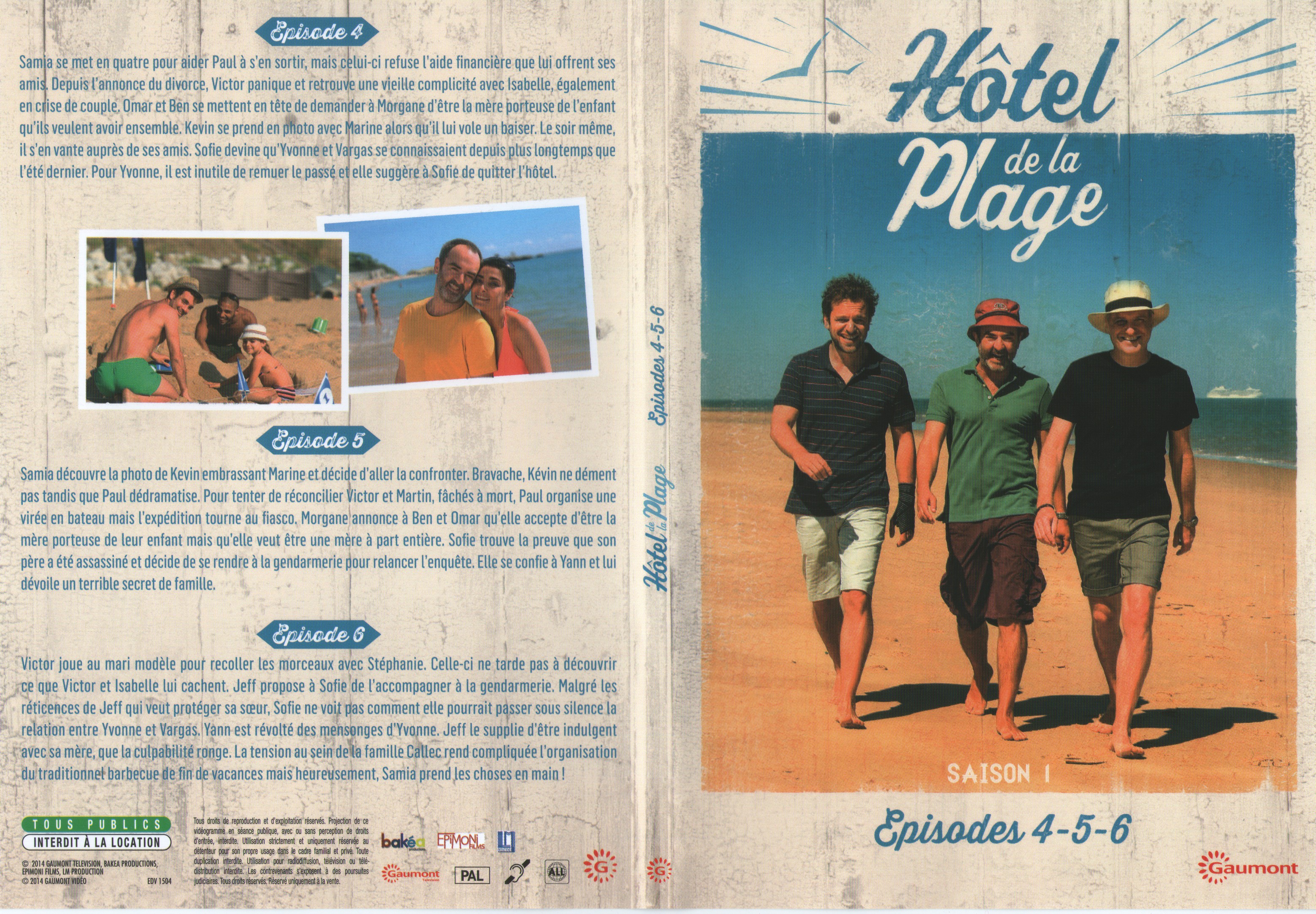 Jaquette DVD Hotel de la plage Saison 1 DVD 2