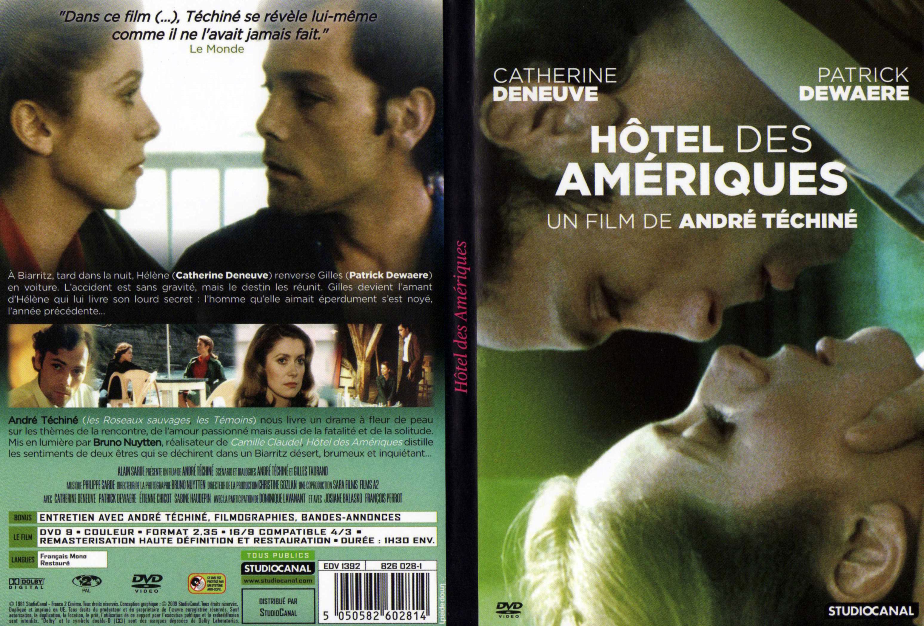 Jaquette DVD Htel des Amriques