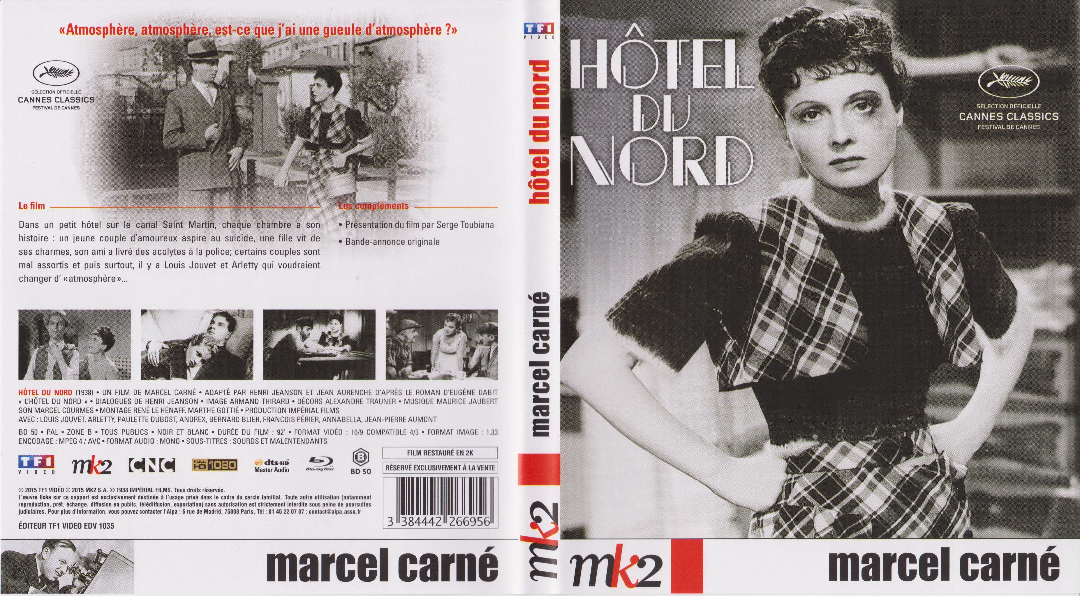 Jaquette DVD Hotel du Nord (BLU-RAY)