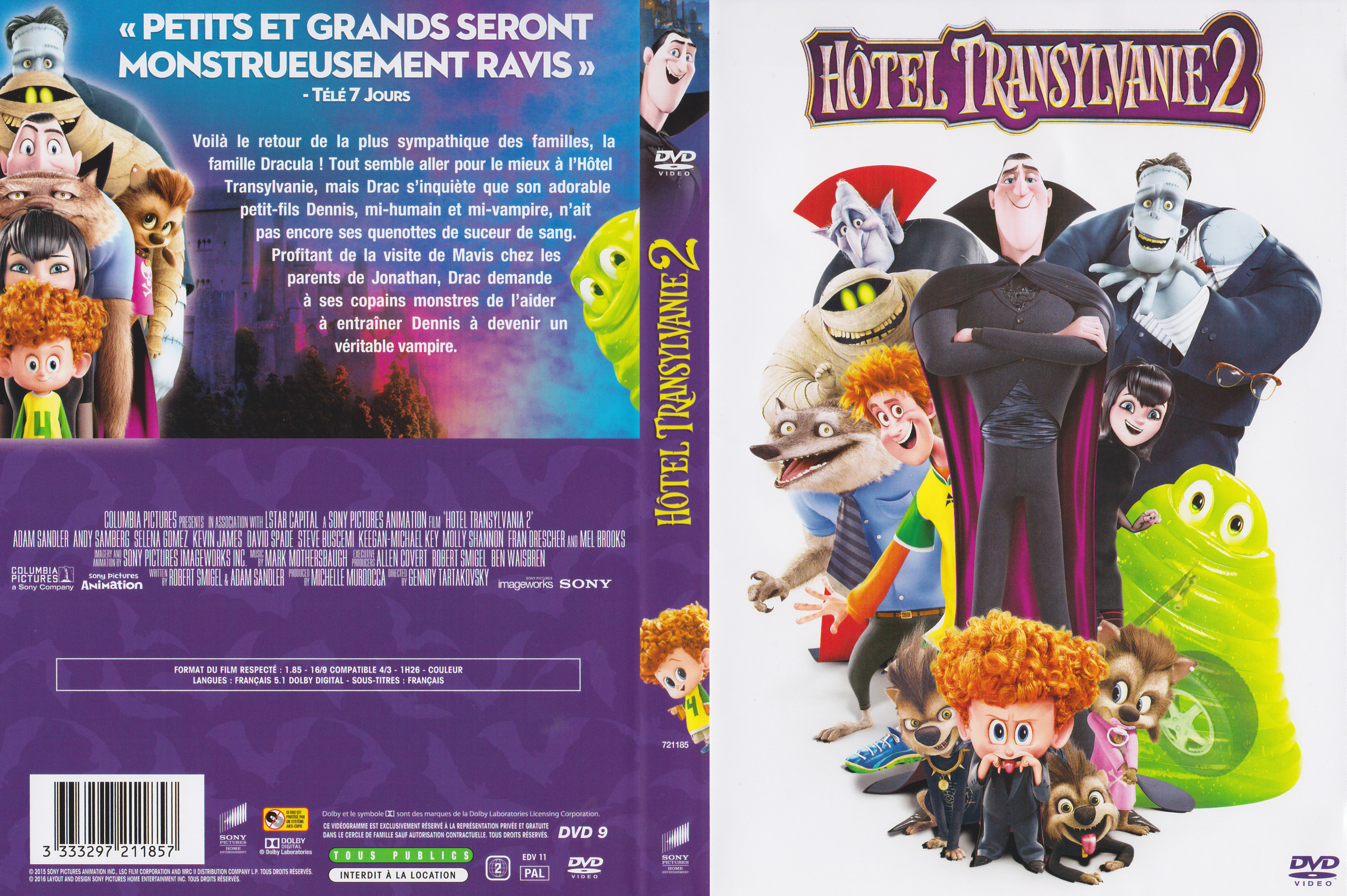 Jaquette DVD Hotel transylvanie 2