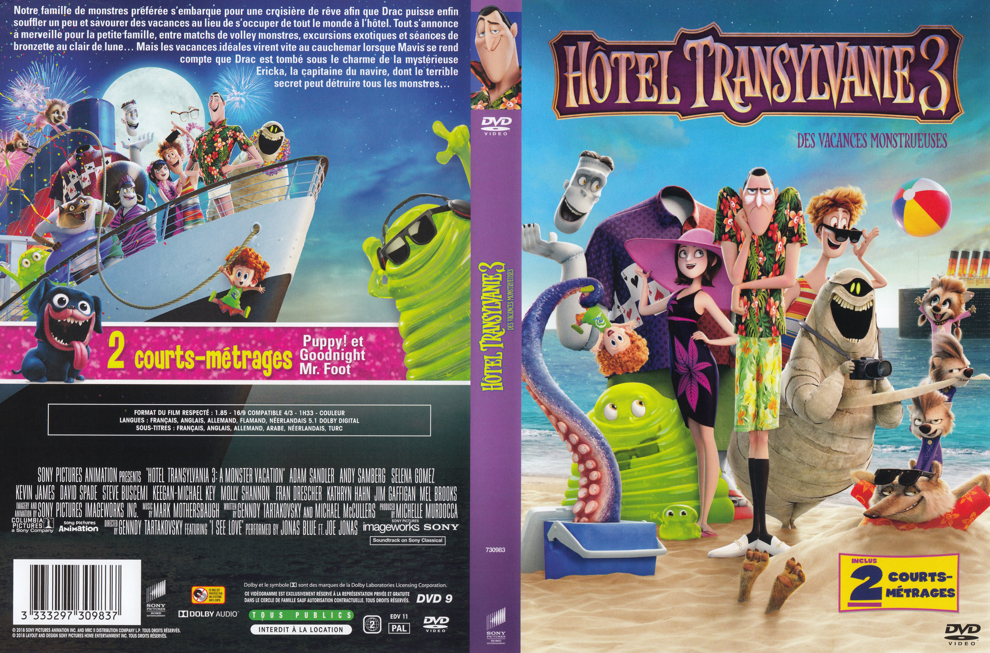 Jaquette DVD Hotel transylvanie 3