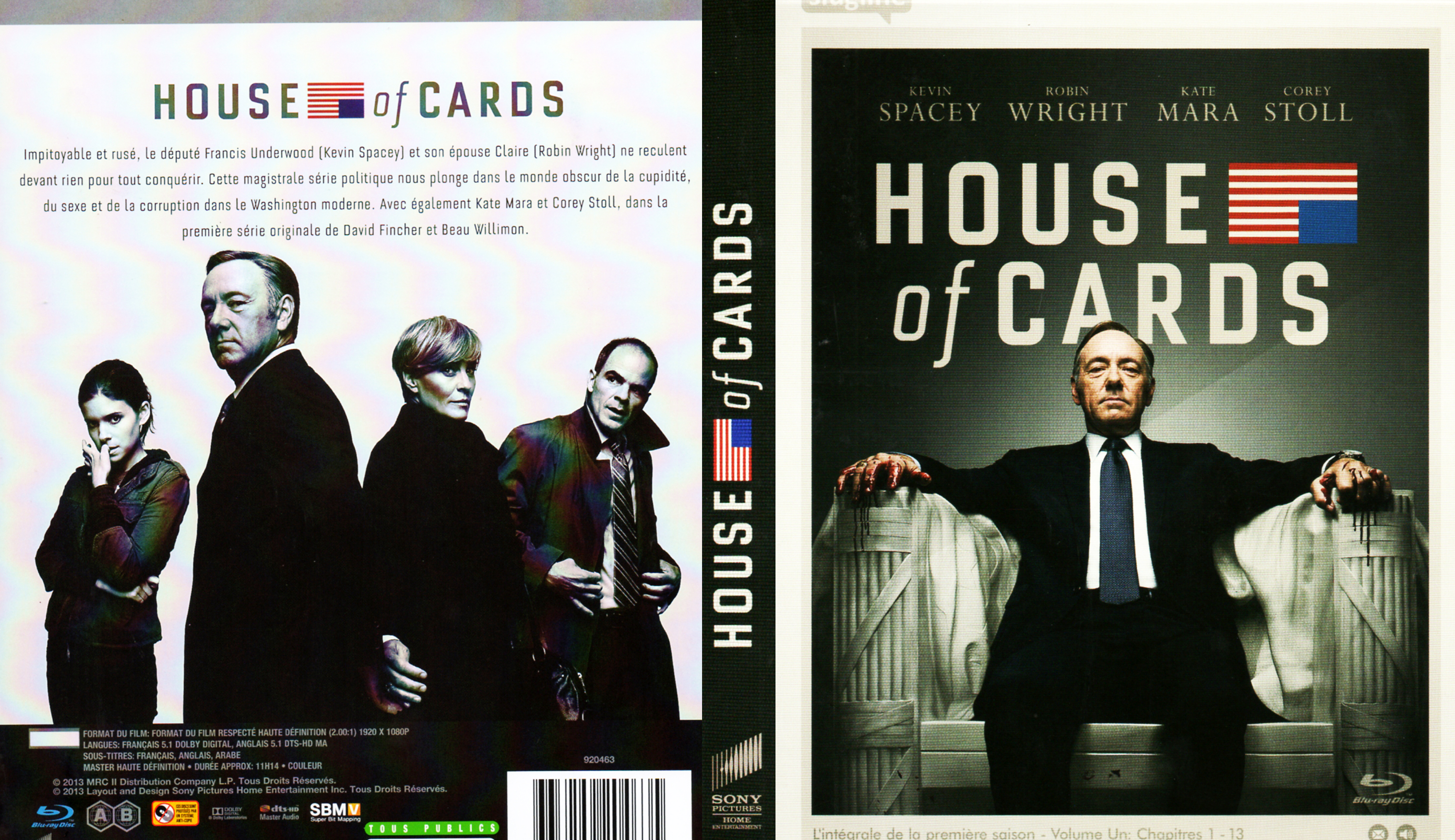 Jaquette DVD House Of Cards Saison 1 (BLU-RAY)