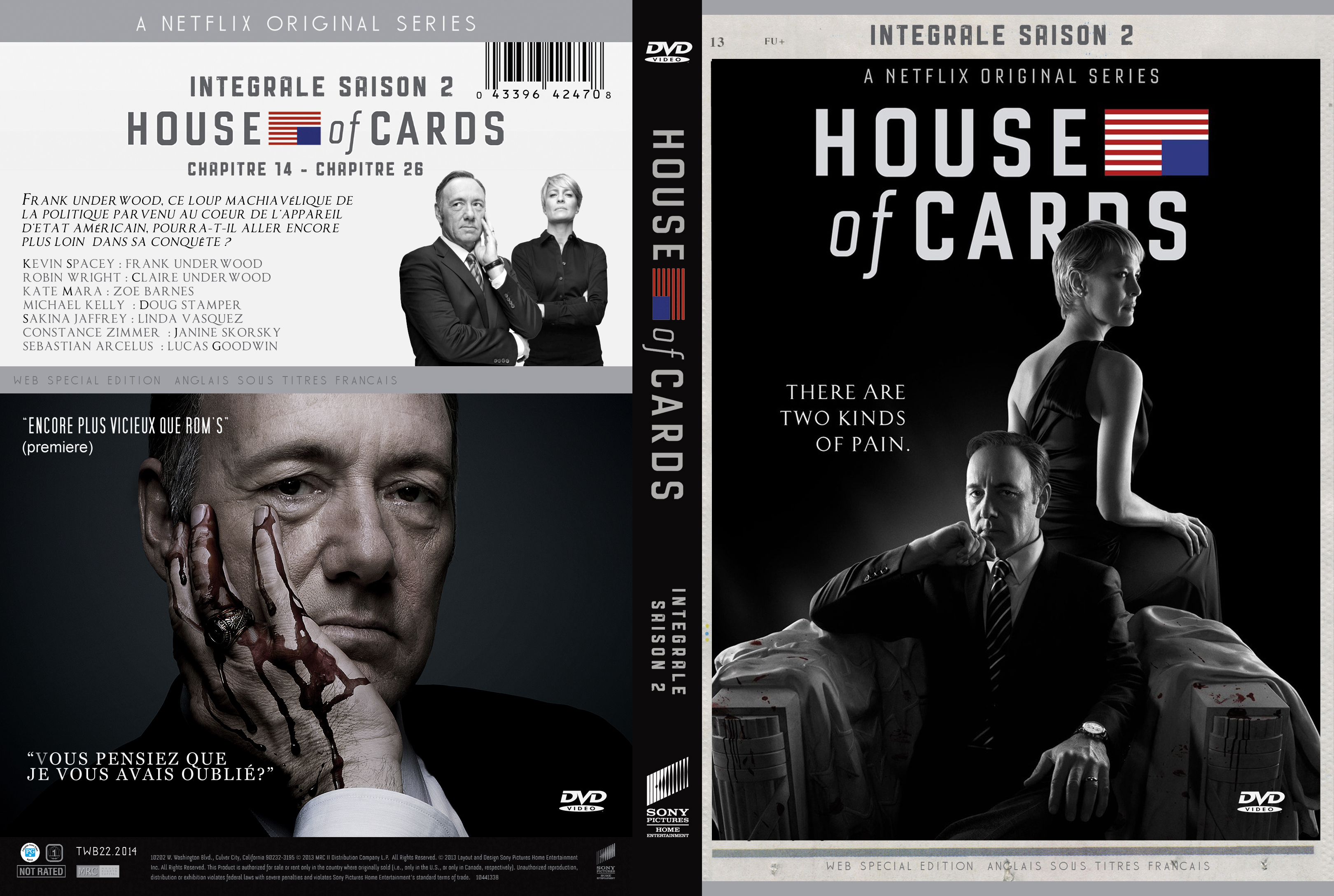 Jaquette DVD House Of Cards Saison 2 custom