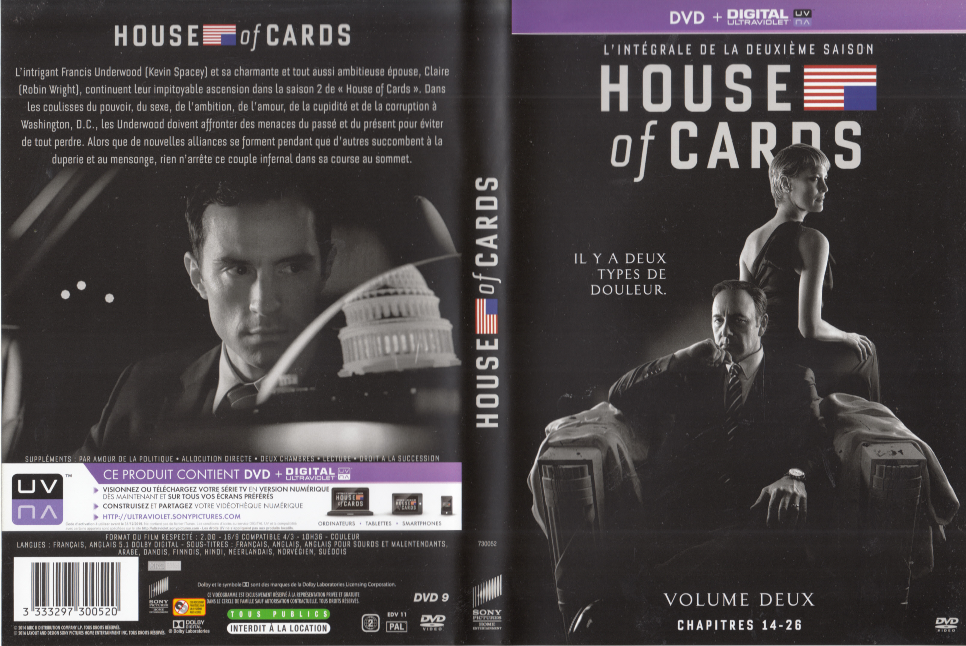 Jaquette DVD House Of Cards saison 2