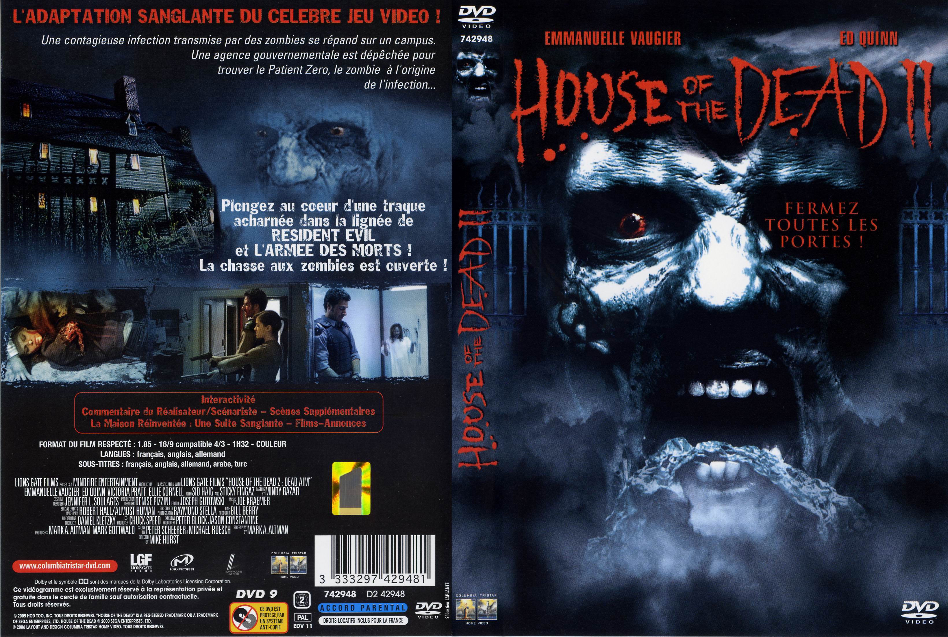 Jaquette DVD House of the Dead 2