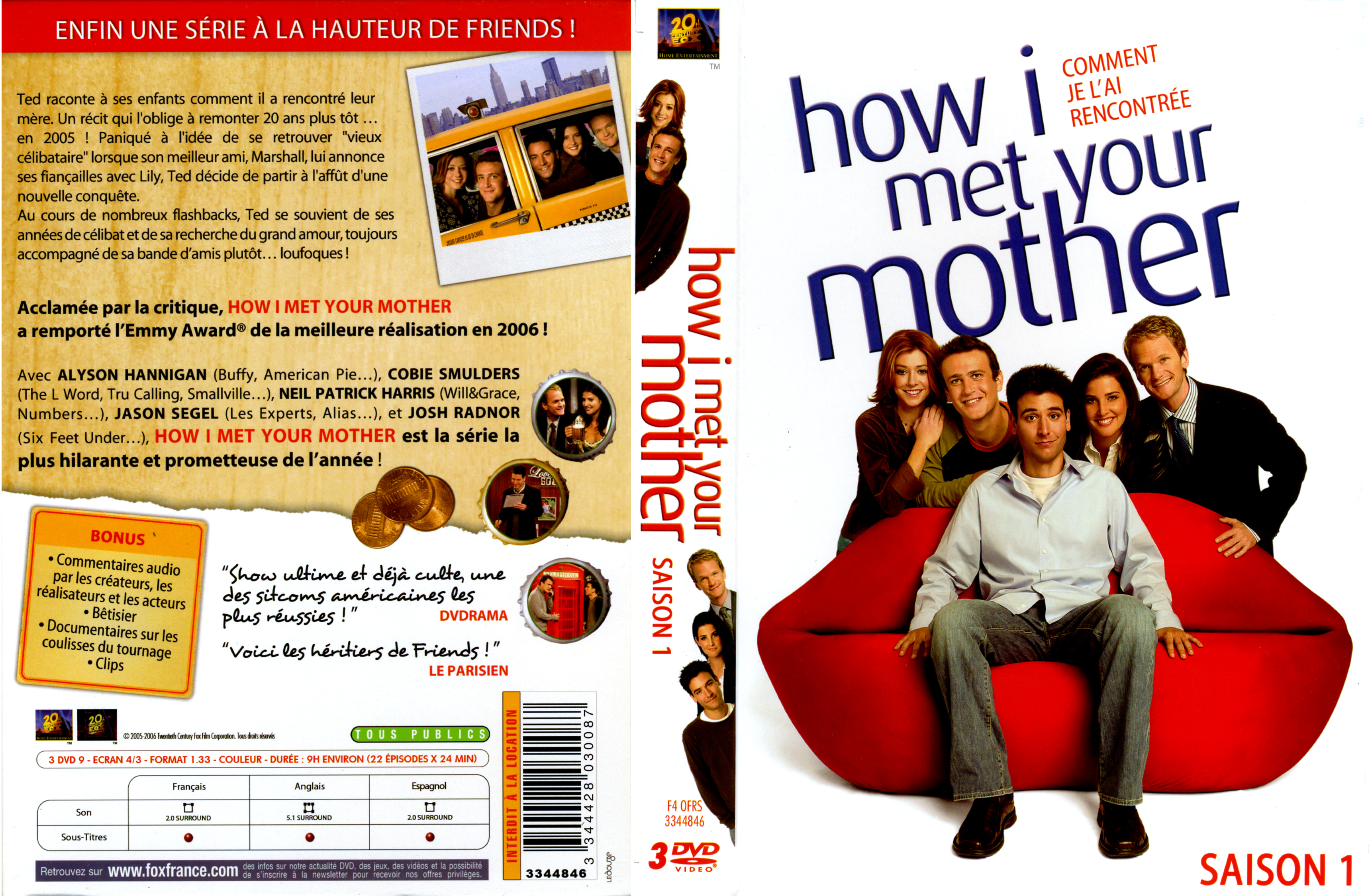 Jaquette DVD How i met your mother Saison 1 COFFRET