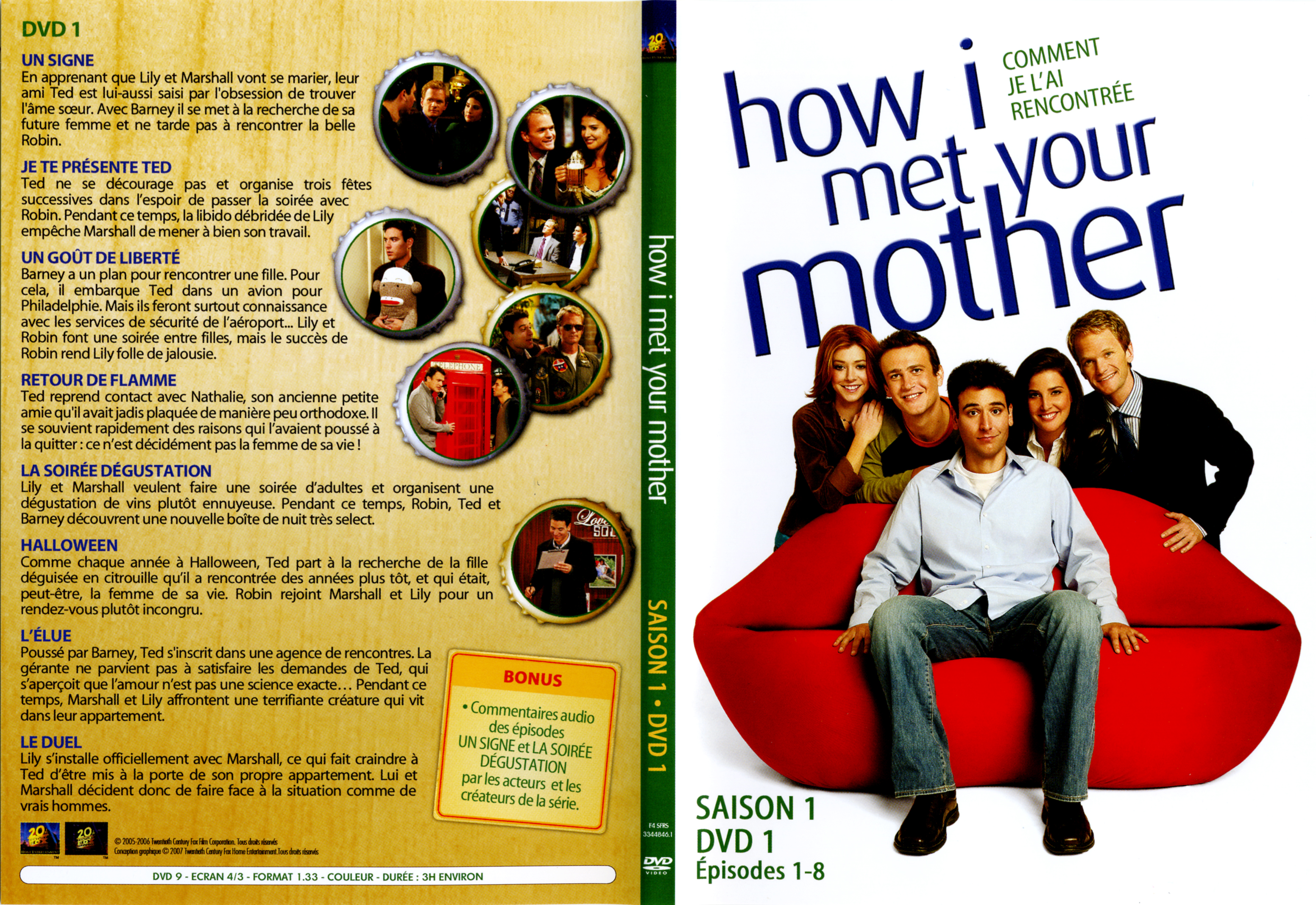 Jaquette DVD How i met your mother Saison 1 DVD 1